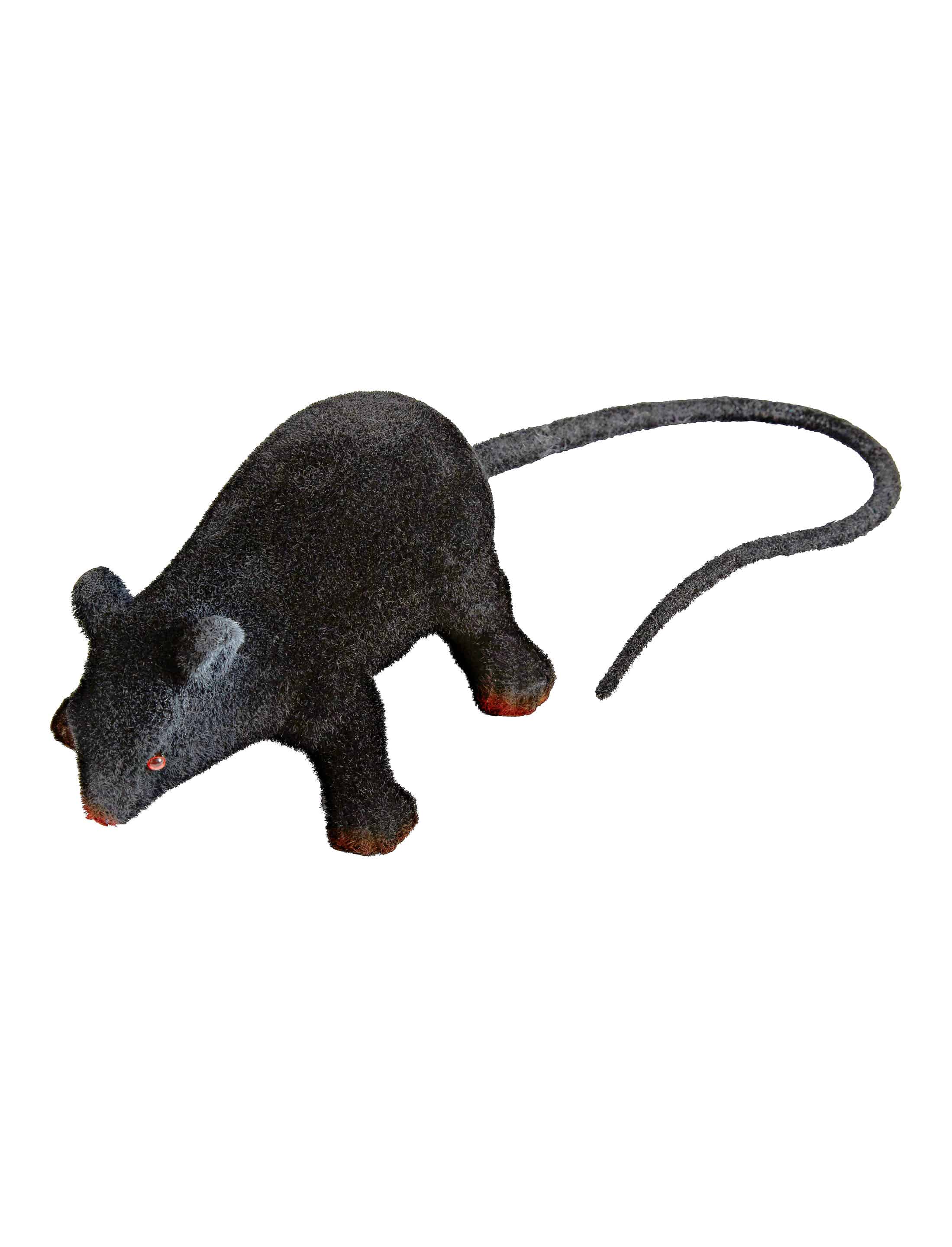Maus schwarz 13cm