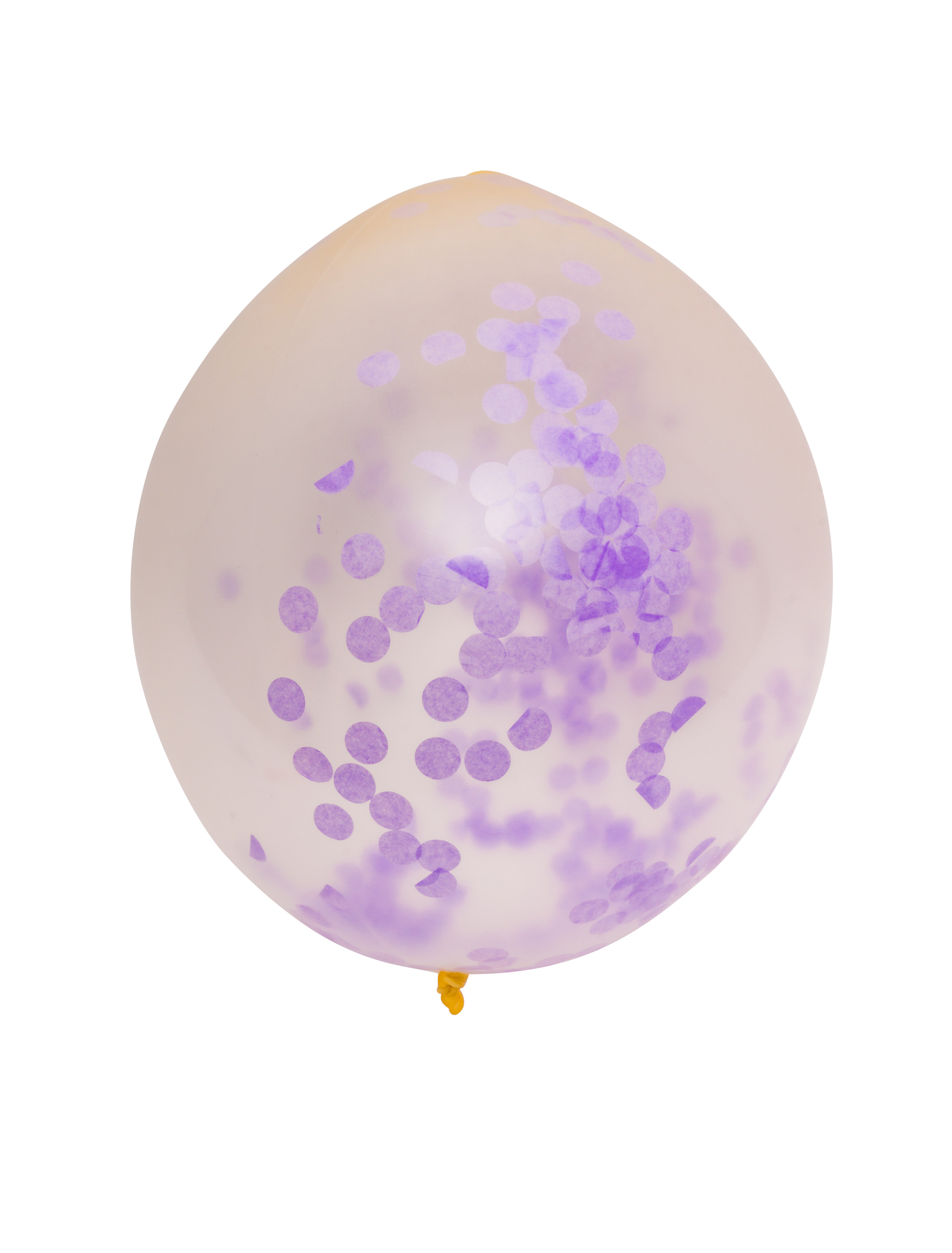 Ballon gefüllt mit Konfetti lila