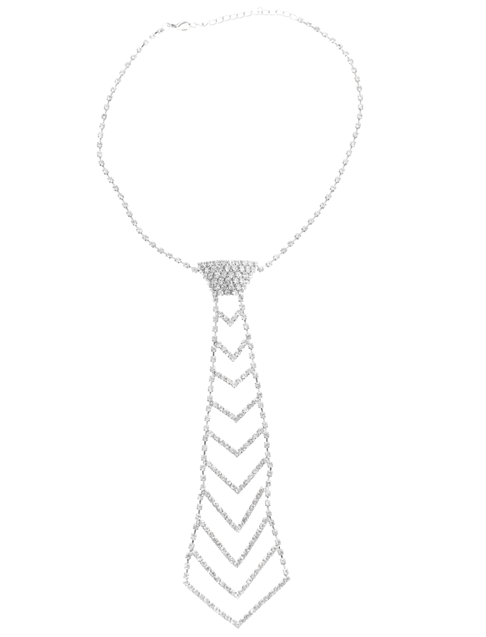 Kette Krawatte Strass