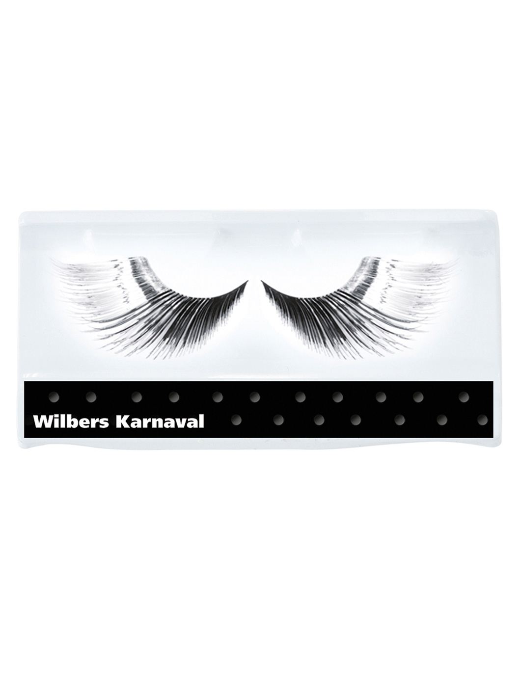 Wimpern schwarz mit Metall silber