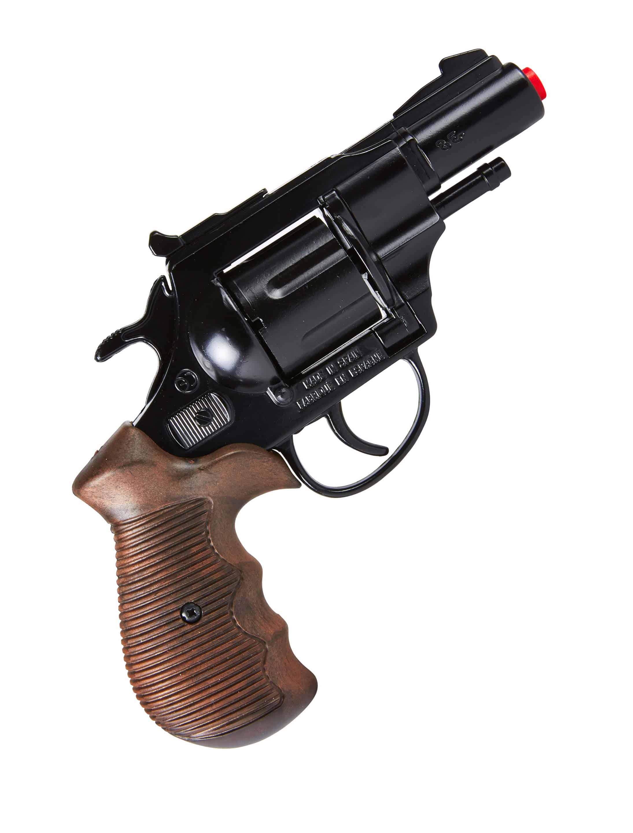 Pistole Polizei schwarz 12-Schuss Pistole Polizei schwarz 12-Schuss