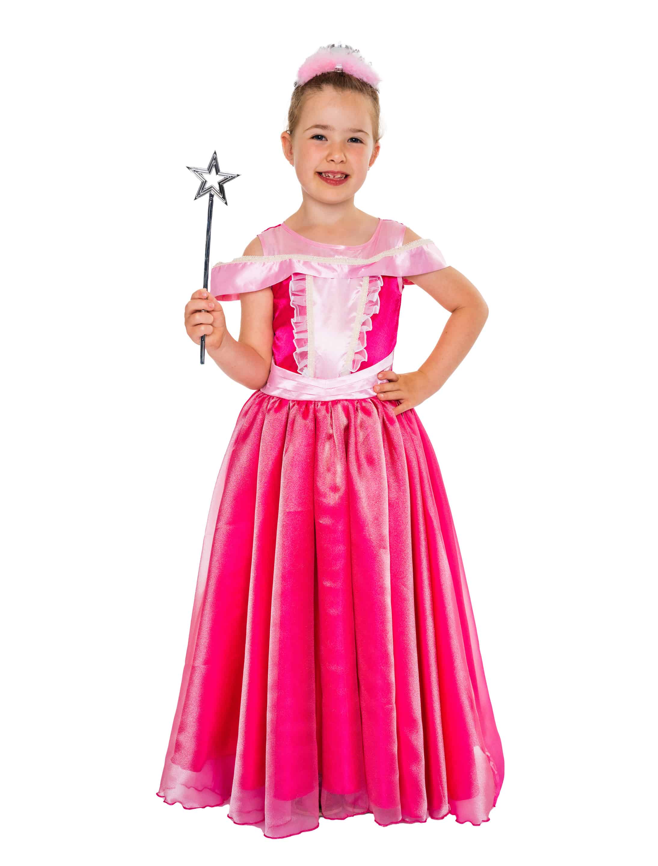 Kleid Prinzessin Kinder pink 128