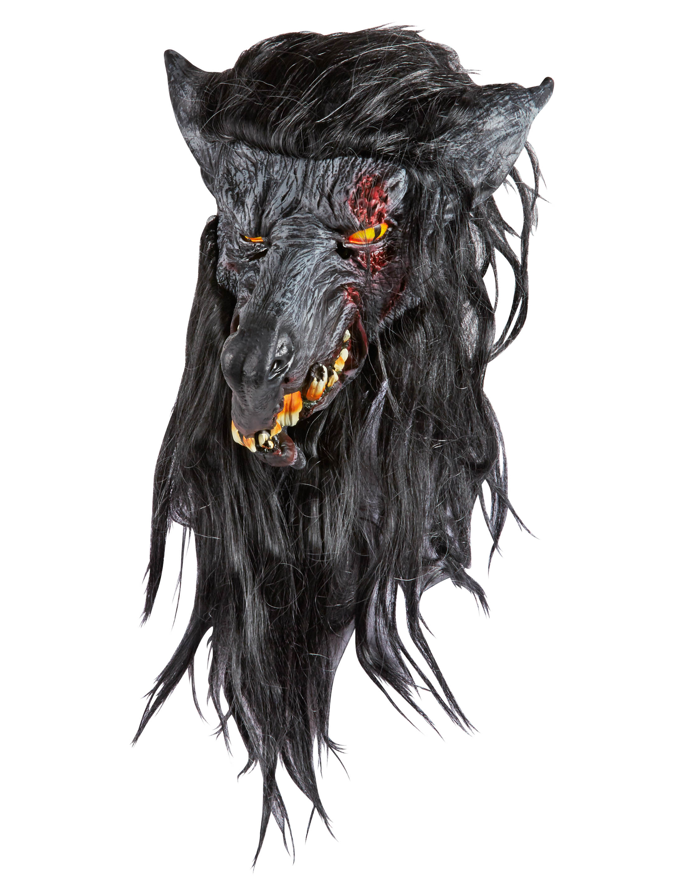 Latexmaske Zombie Wolf