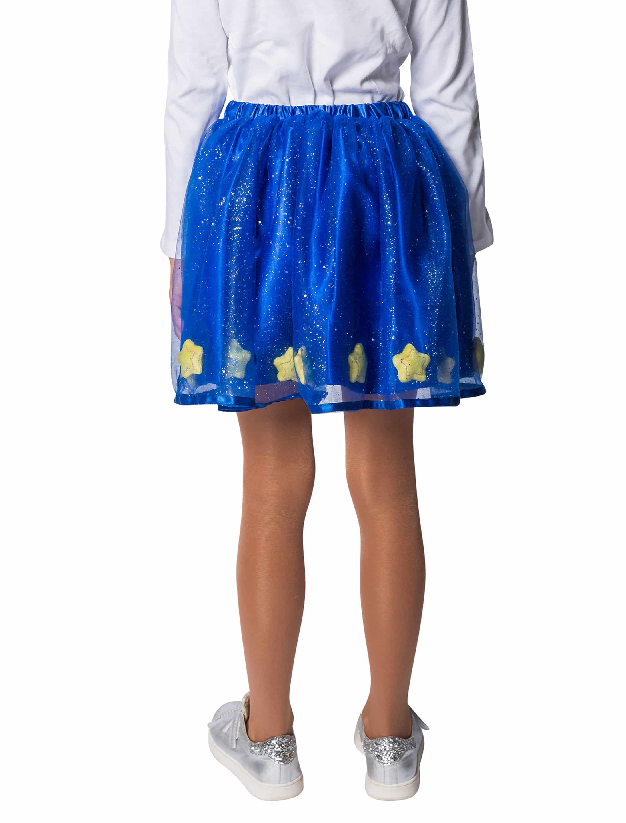 Petticoat mit Sternen Kinder blau
