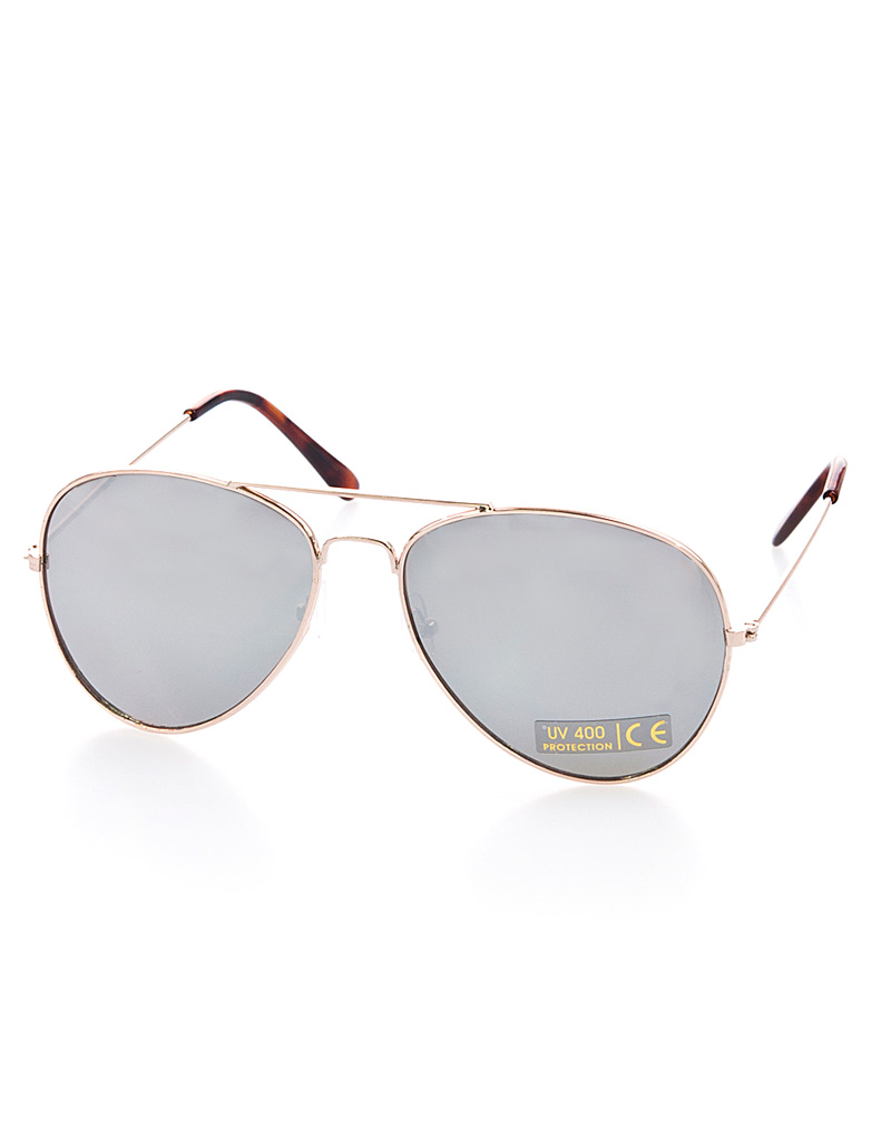 Brille Polizei verspiegelt gold