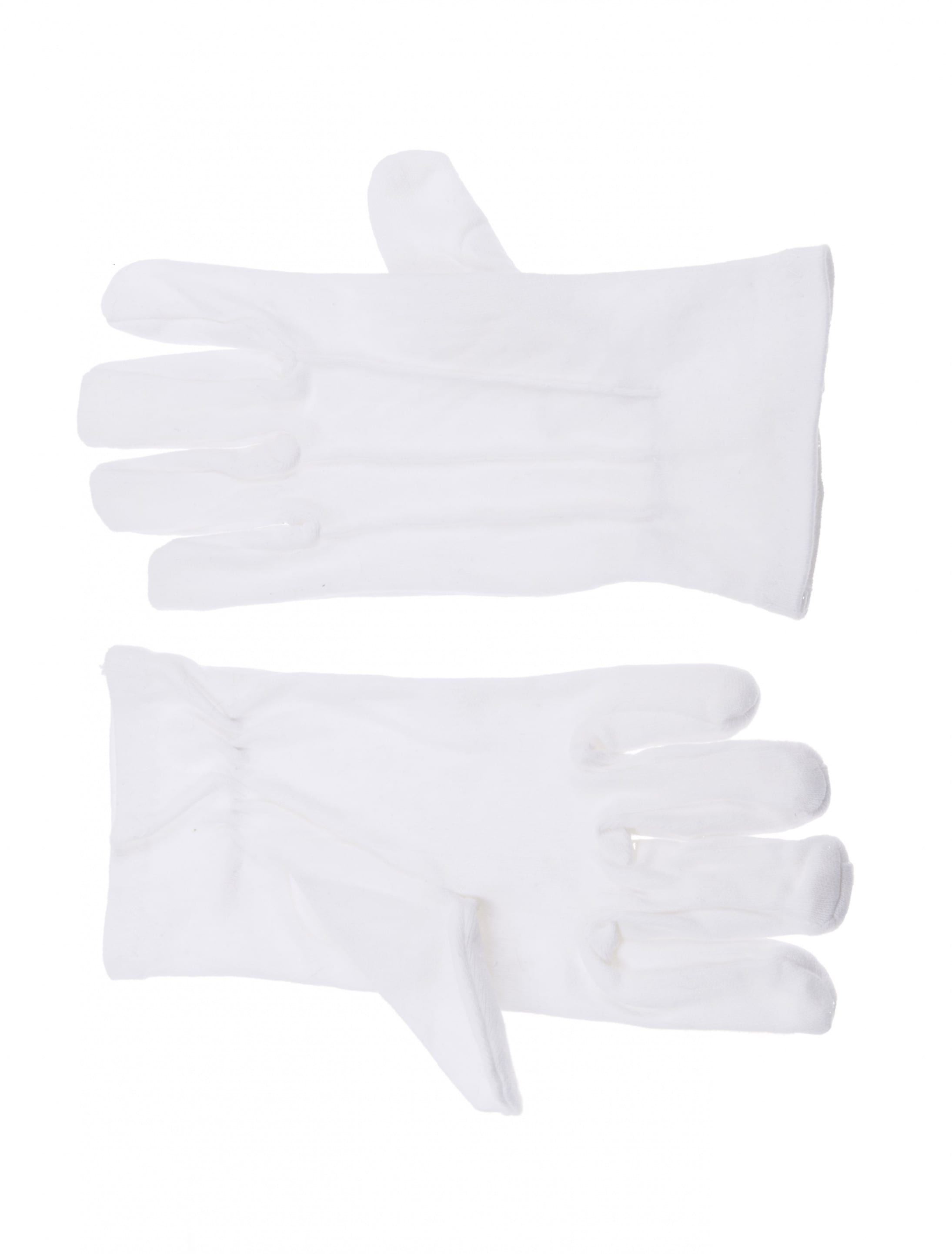 Handschuhe Baumwolle mit Naht weiß S