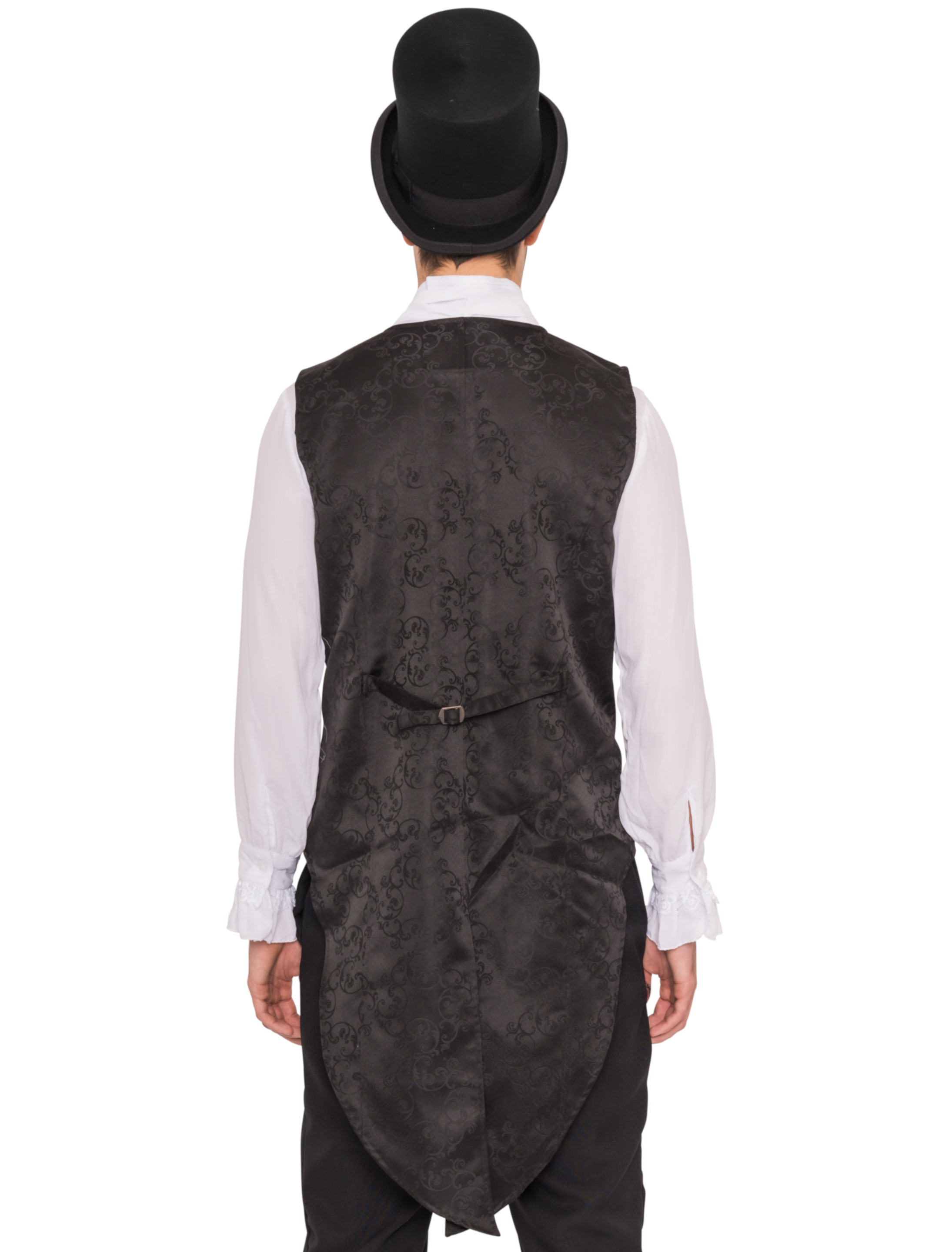 Weste Herren mit Kette schwarz L
