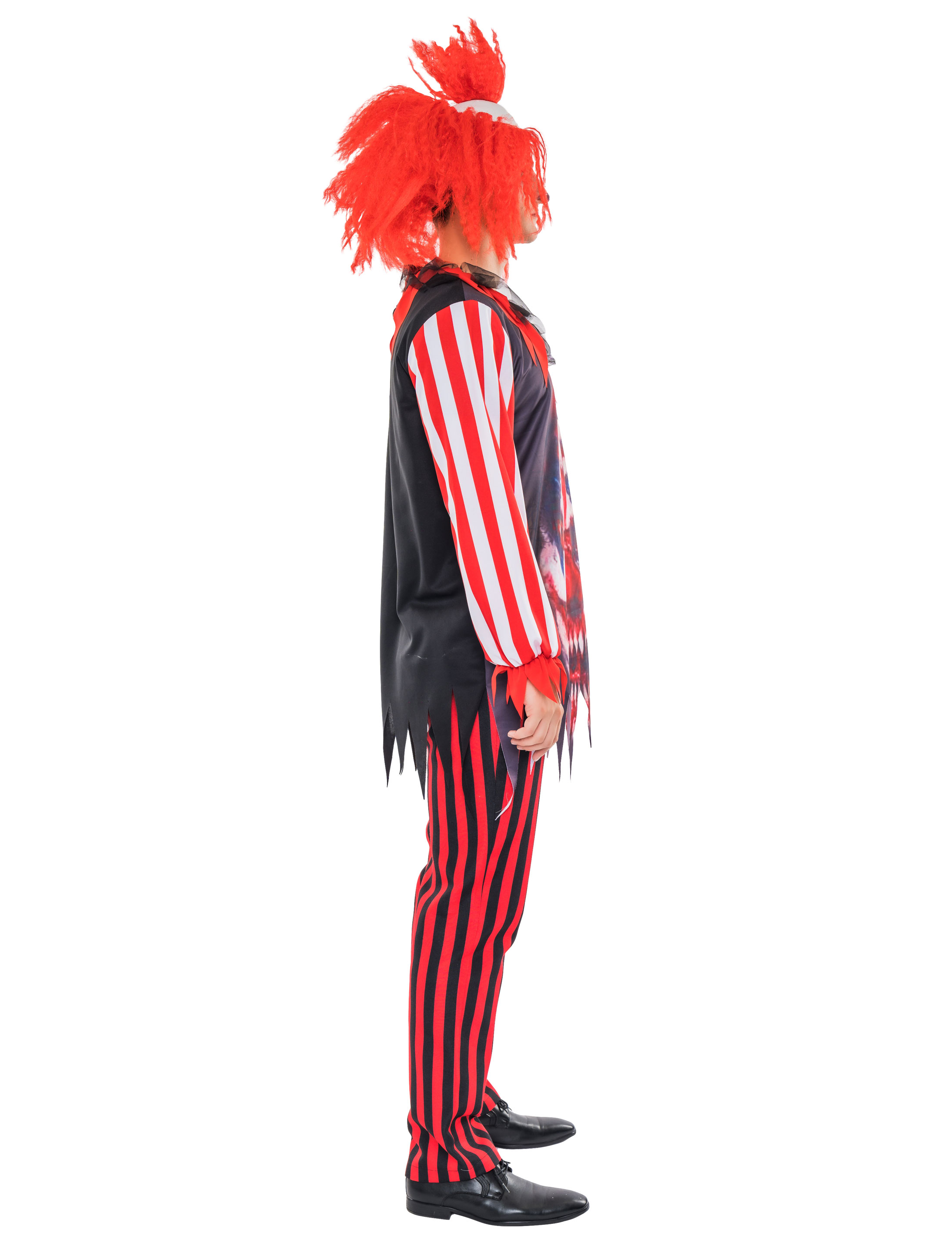 Shirt Gruselclown Herren schwarz/weiß/rot S-M Shirt Gruselclown Herren schwarz/weiß/rot S-M