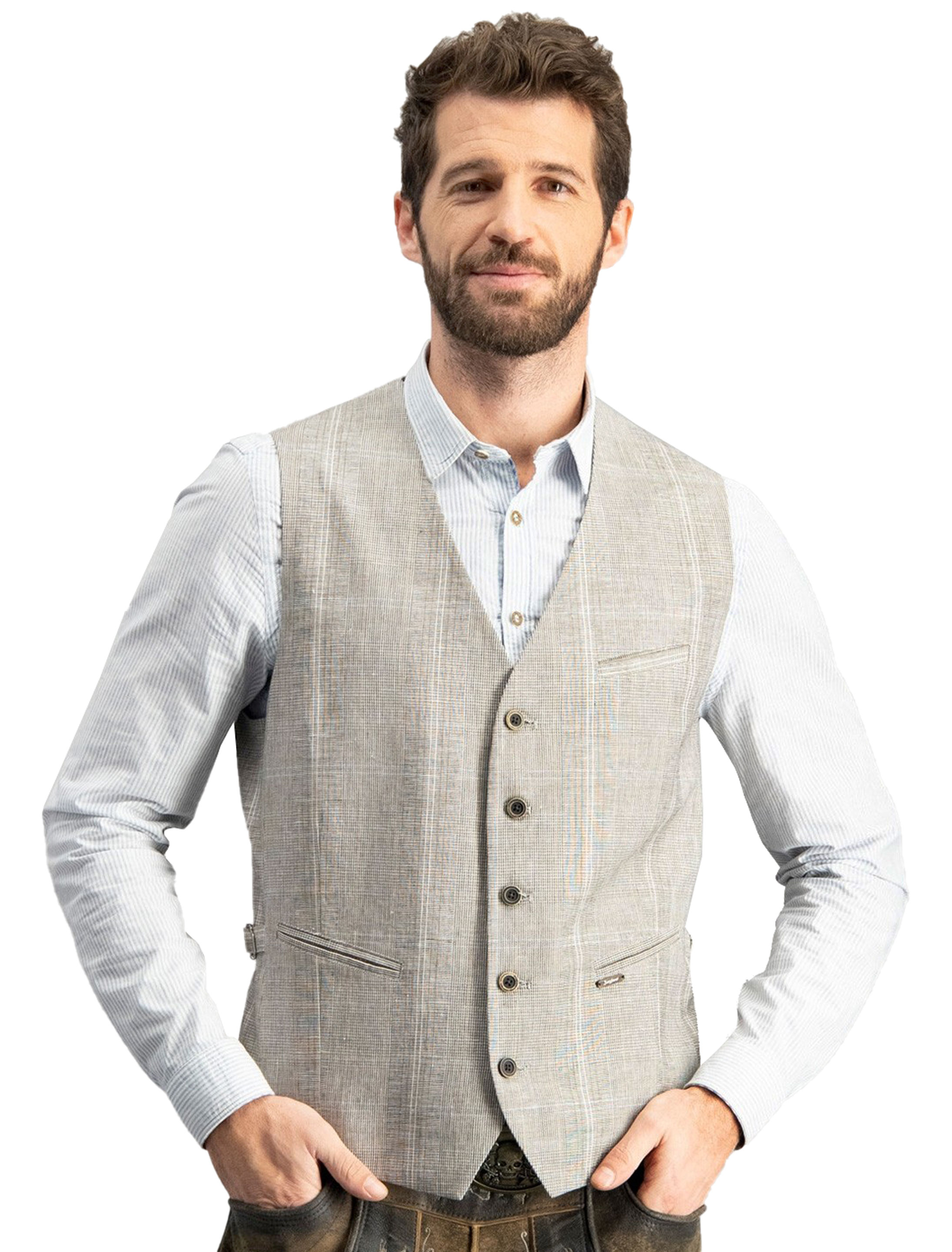 Trachtenweste Bosko Herren beige 52