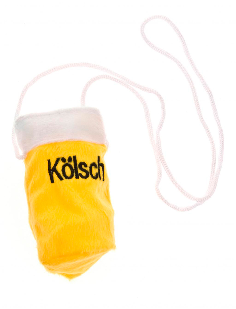 Kölschglashalter Kölsch gelb/weiß
