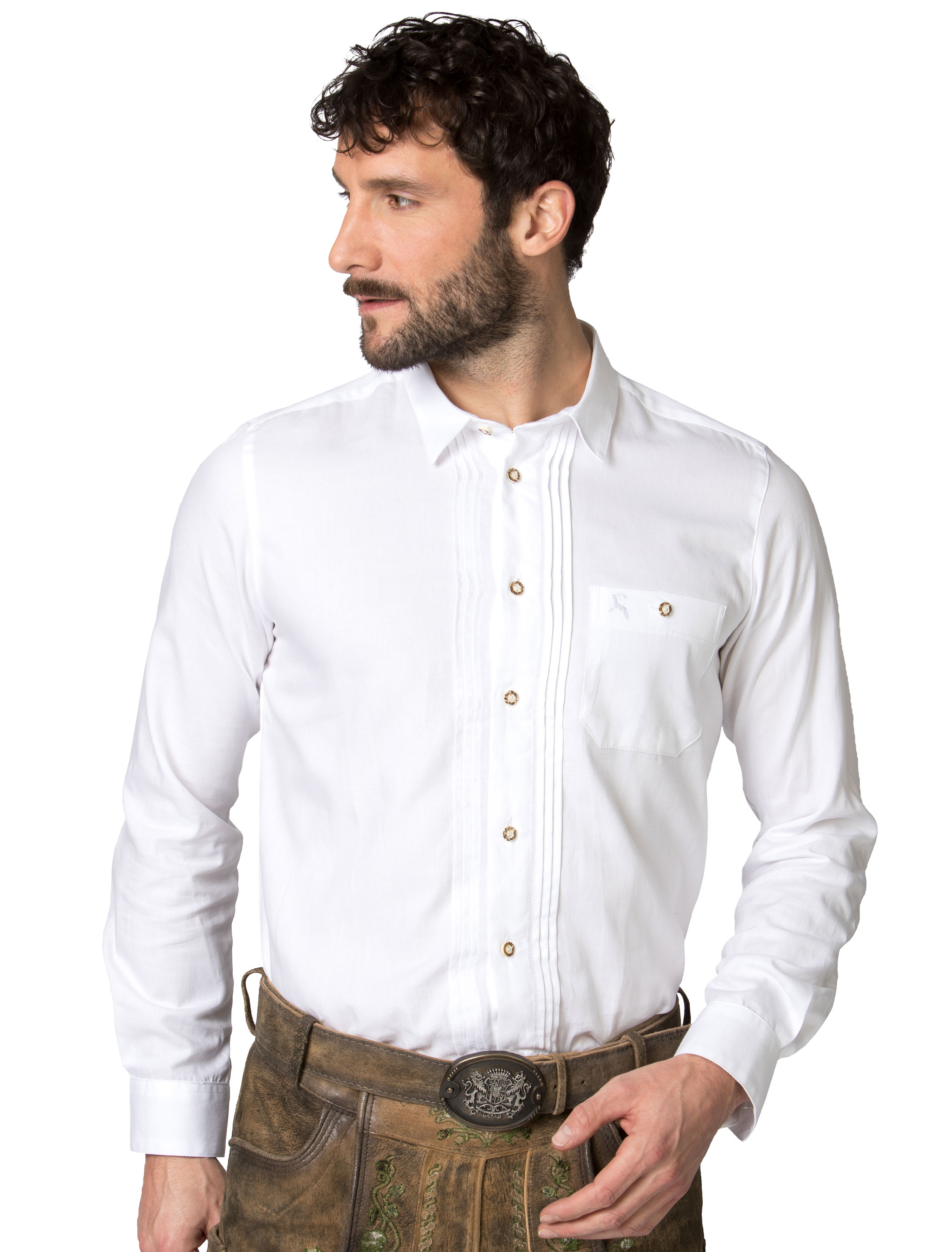 Hemd Mika weiß Herren weiß XL