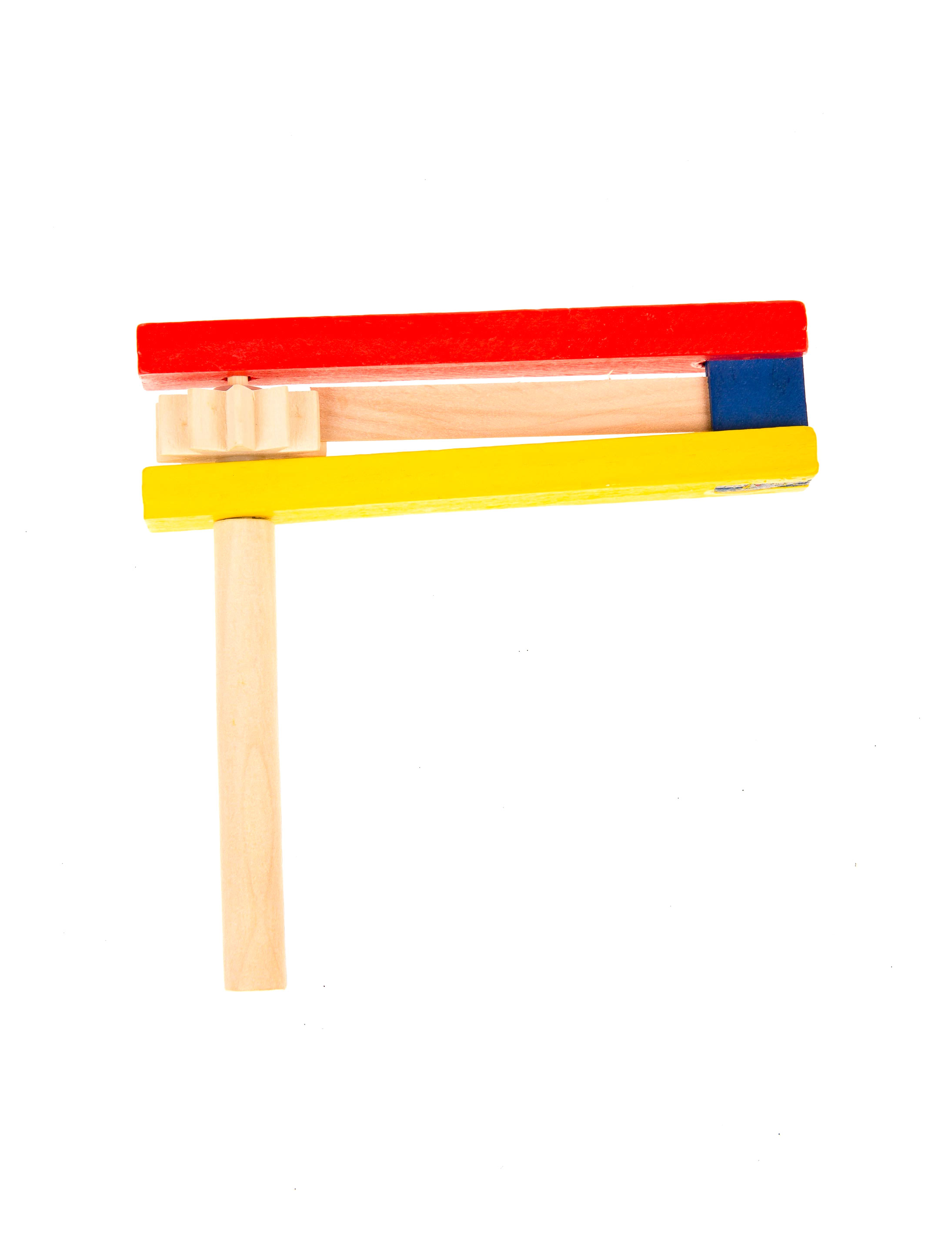 Holzratsche bunt
