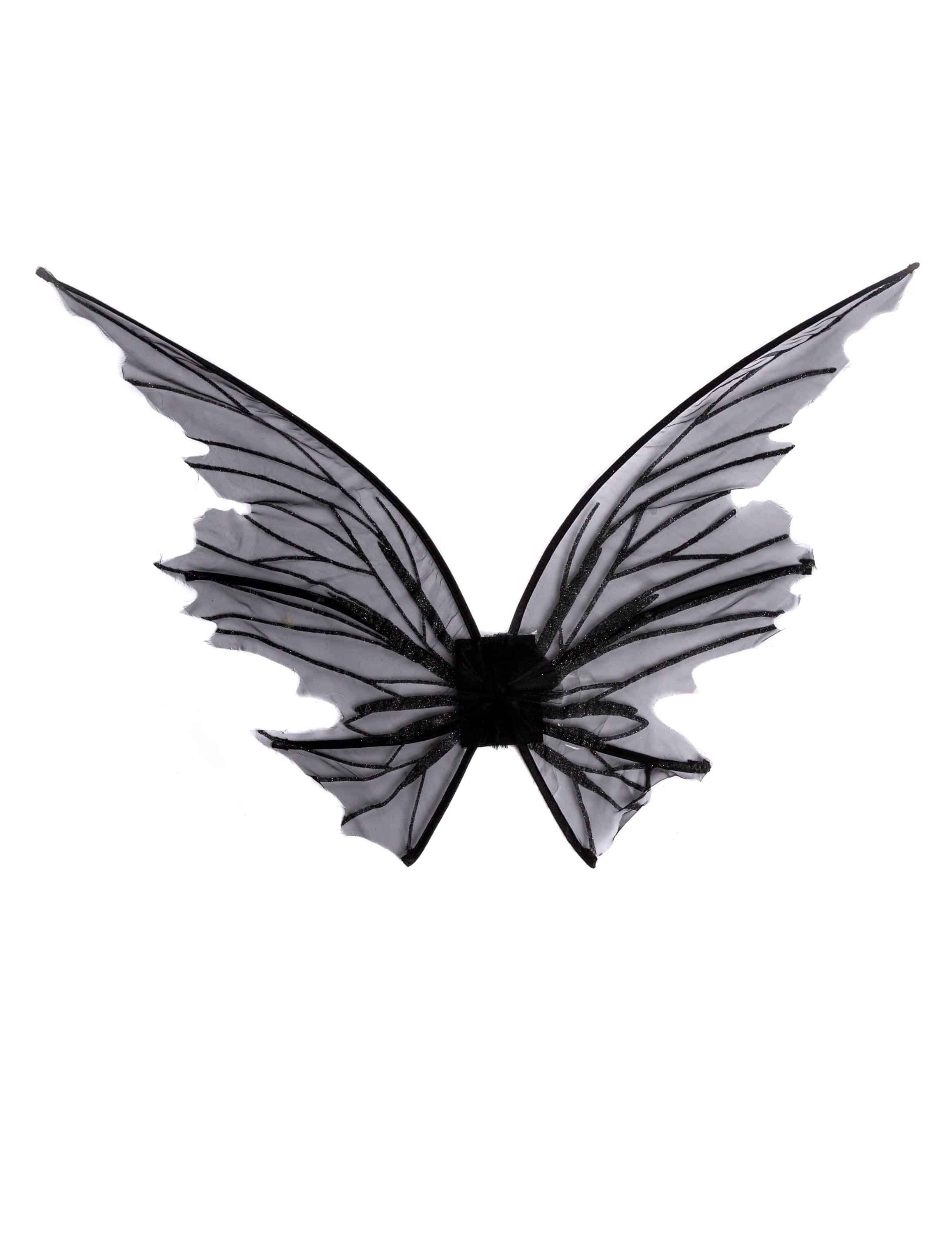 Schmetterlingsflügel schwarz 85x67cm