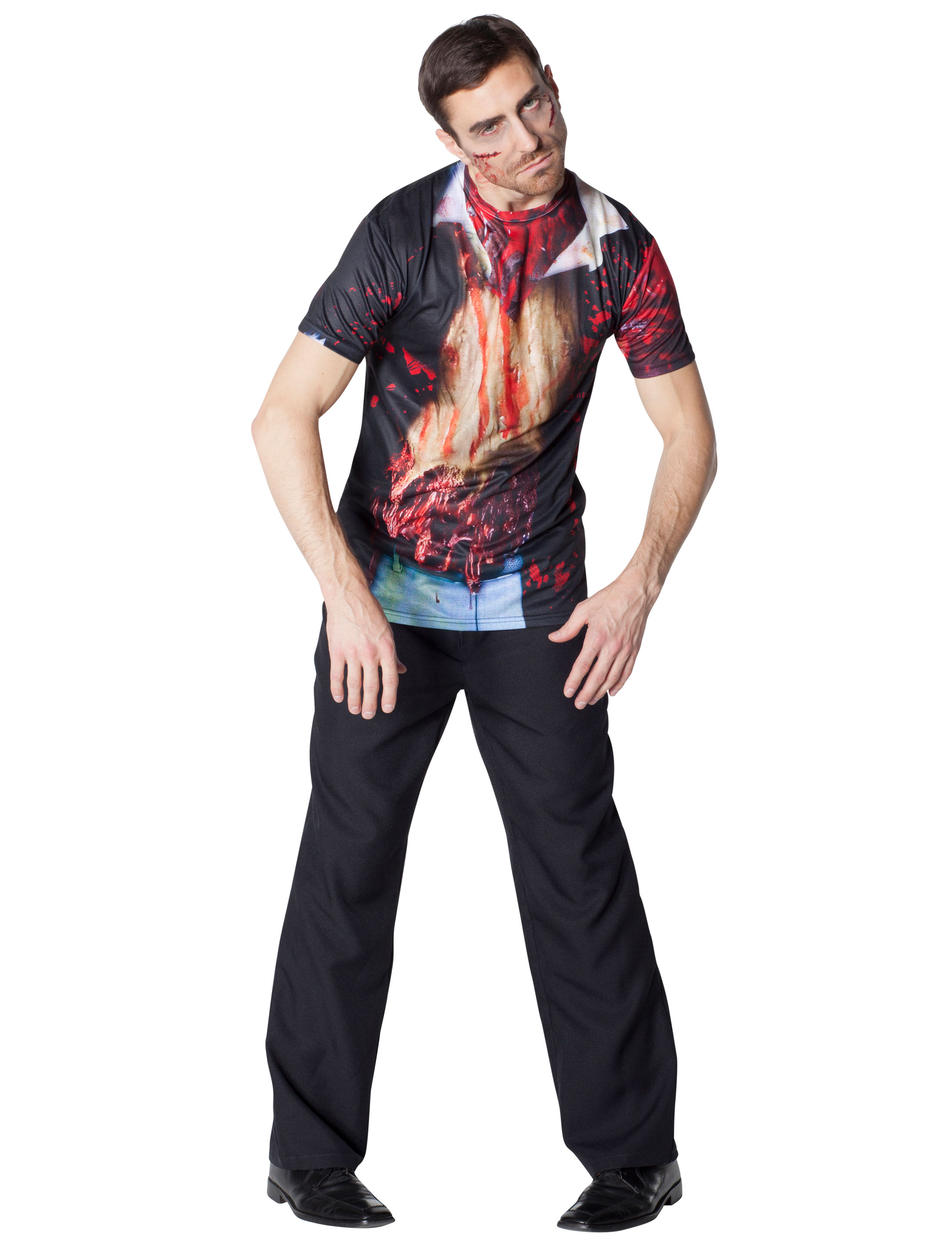 T-Shirt Zombie Herren XL 