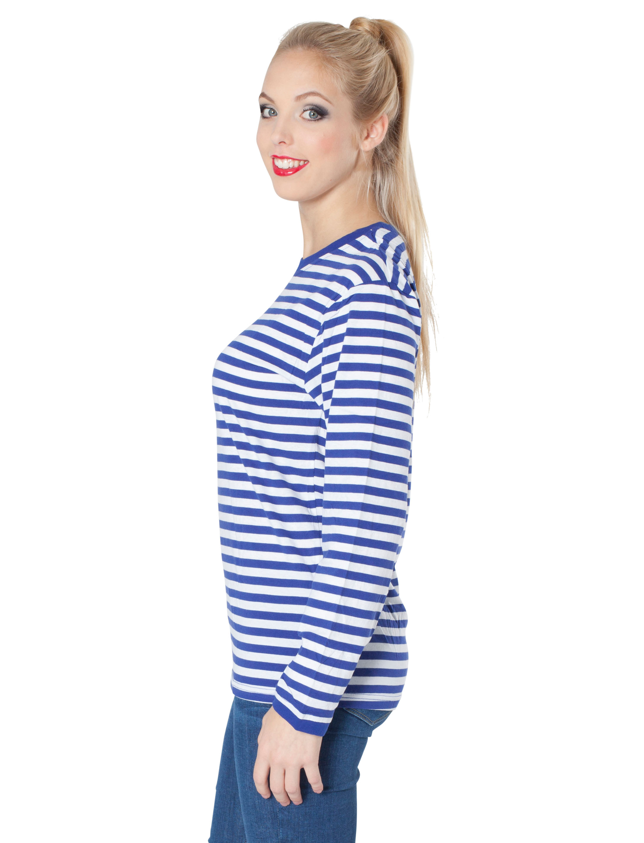 Ringelpulli langarm blau/weiß XL Ringelpulli langarm blau/weiß XL