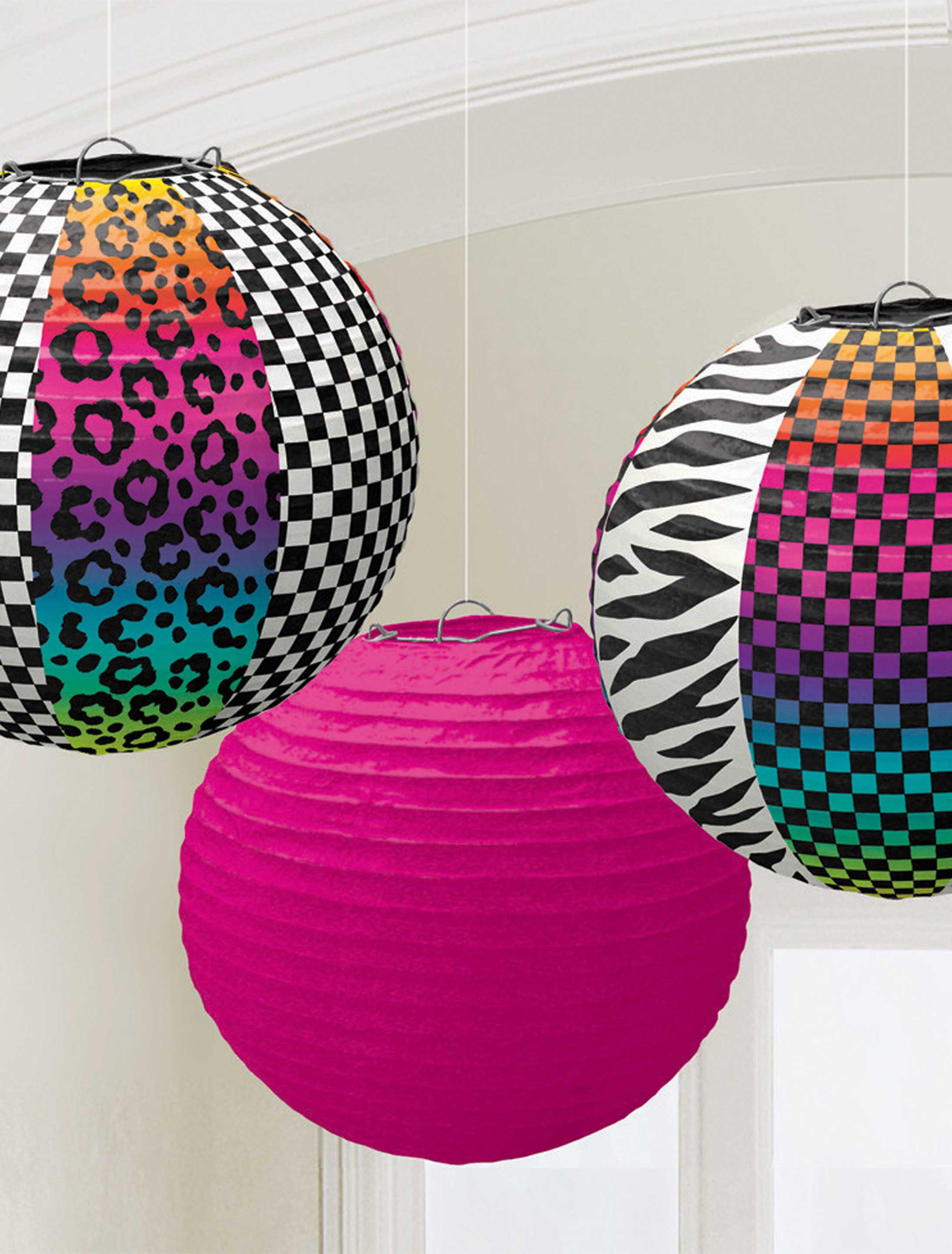 Lampions Totally 80´s 3Stk. 24cm