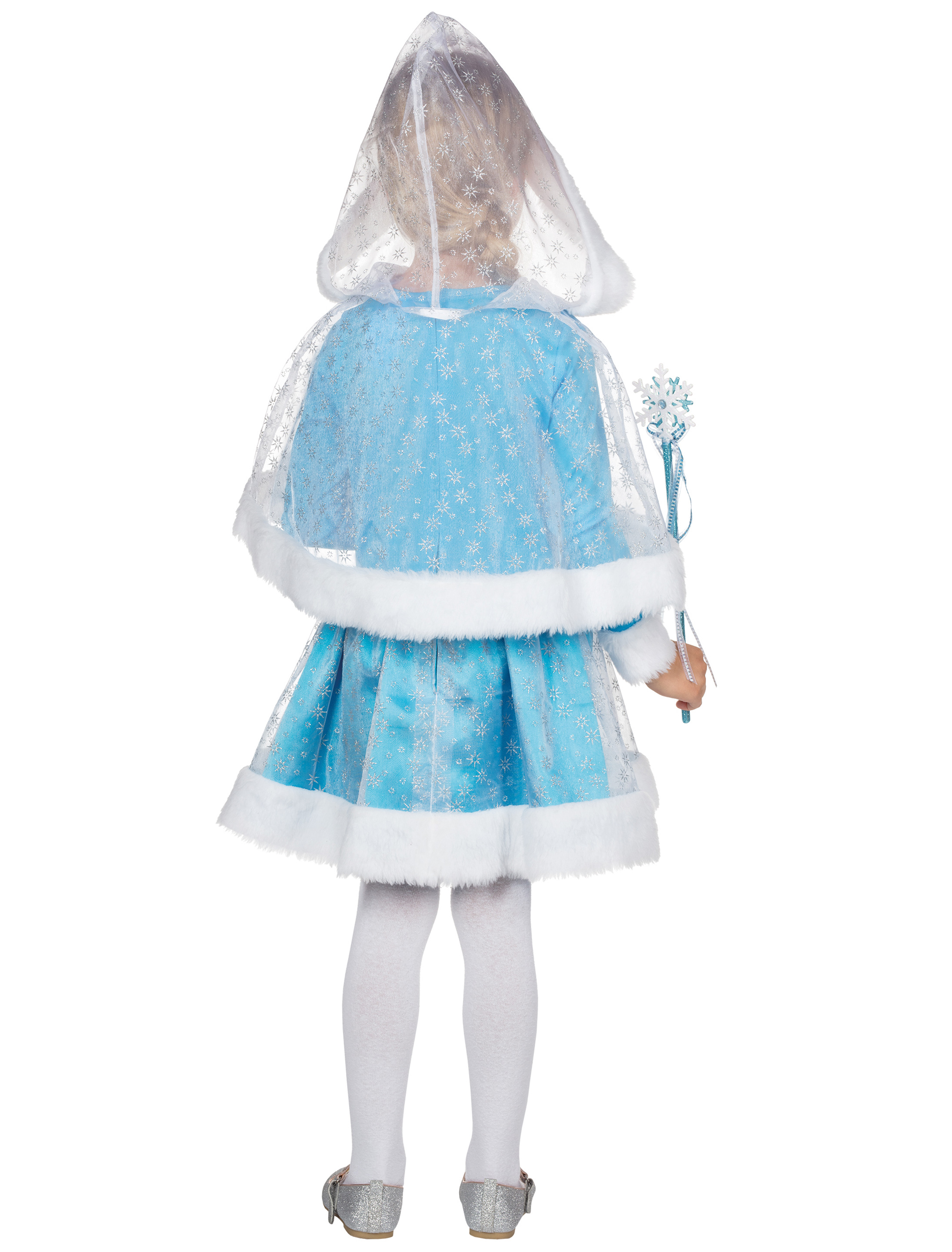 Kleid Schneeprinzessin Kinder hellblau 140