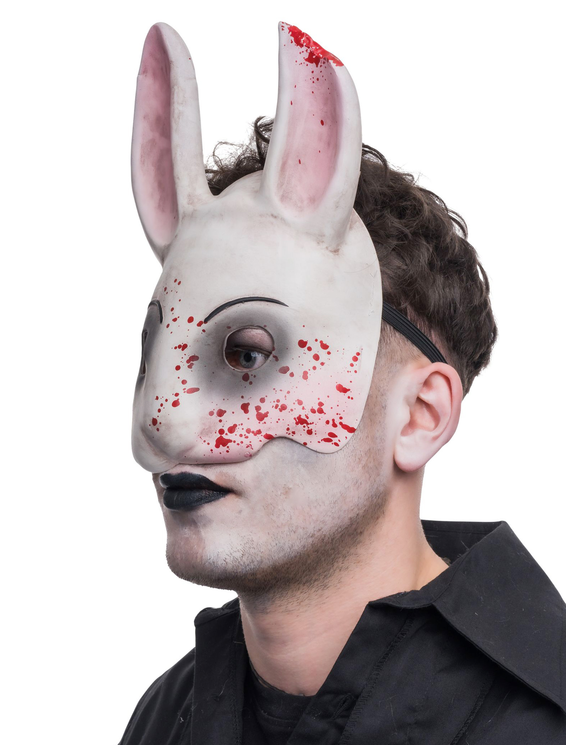 Latexmaske Hase blutig Latexmaske Hase blutig