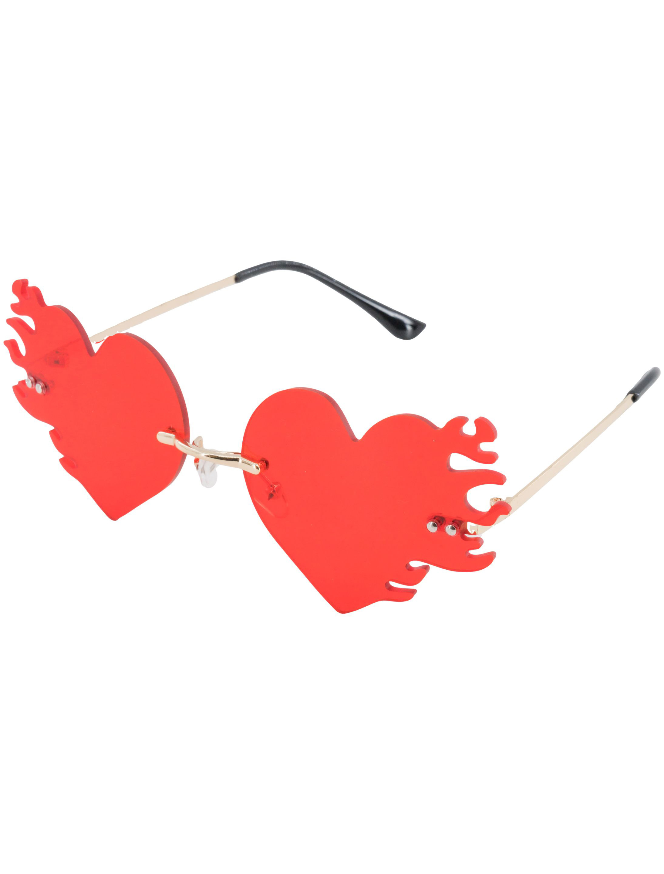Brille Herzflammen rot Brille Herzflammen rot