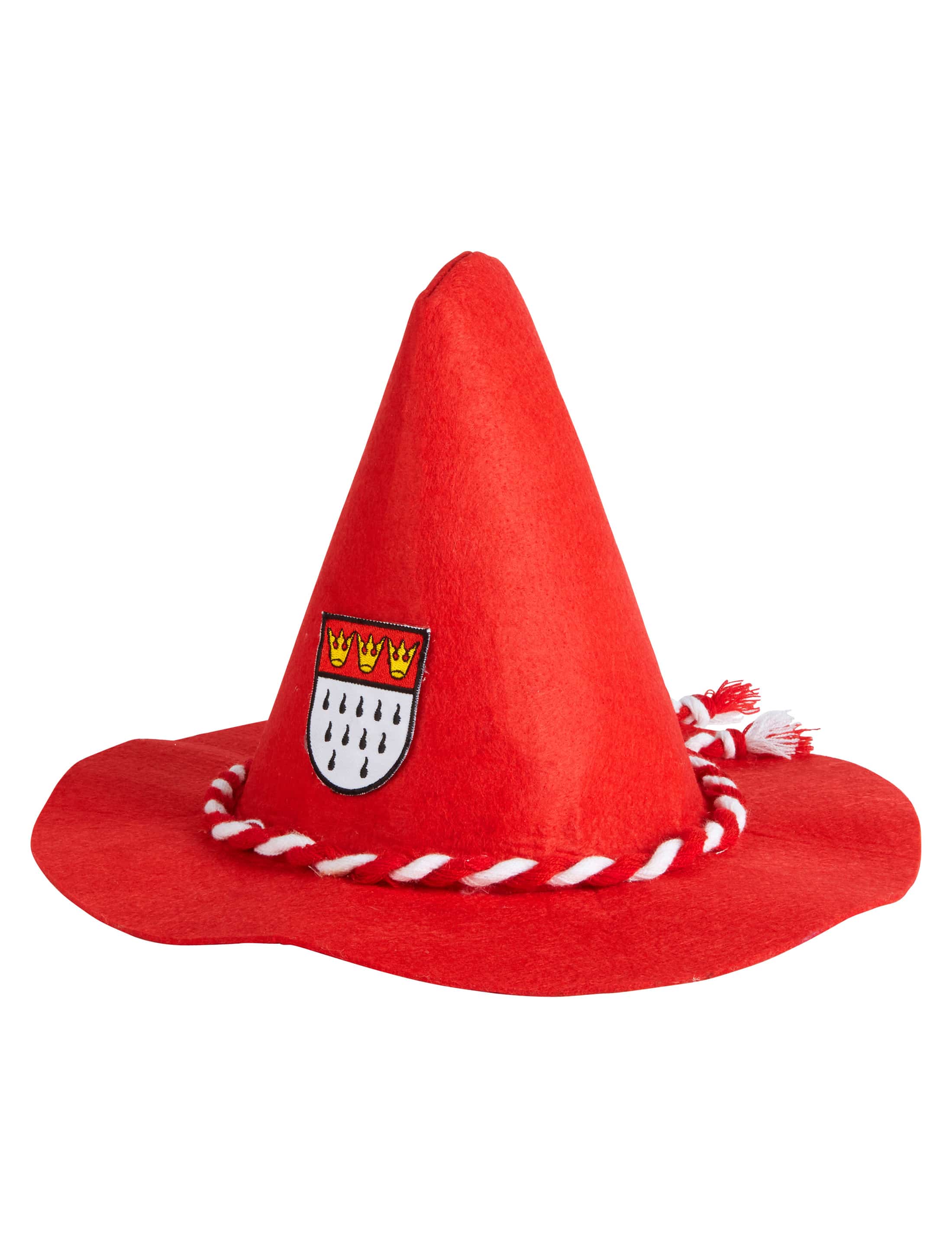 Sepplhut mit Köln Wappen rot