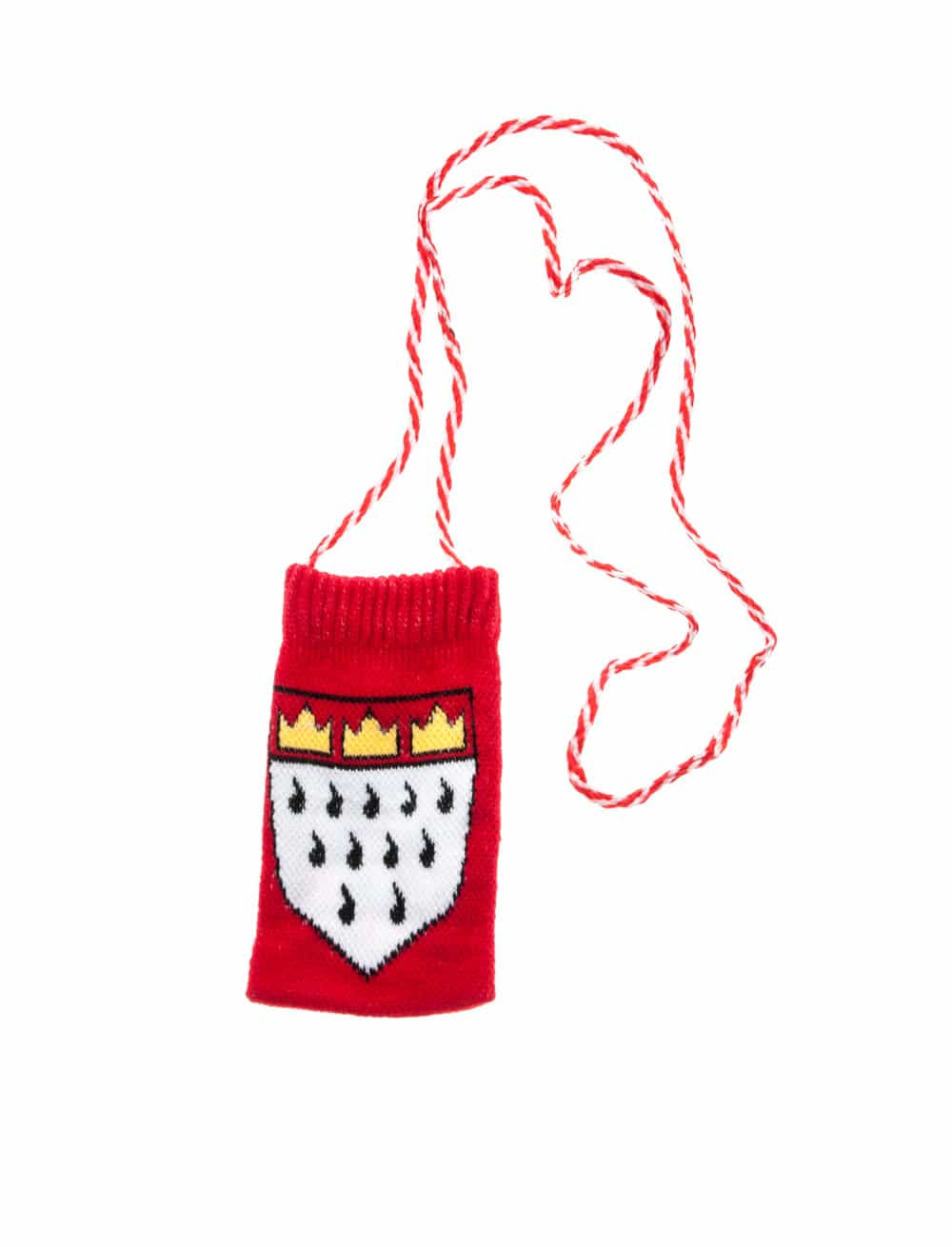 Kölschglashalter Socke mit Köln Wappen