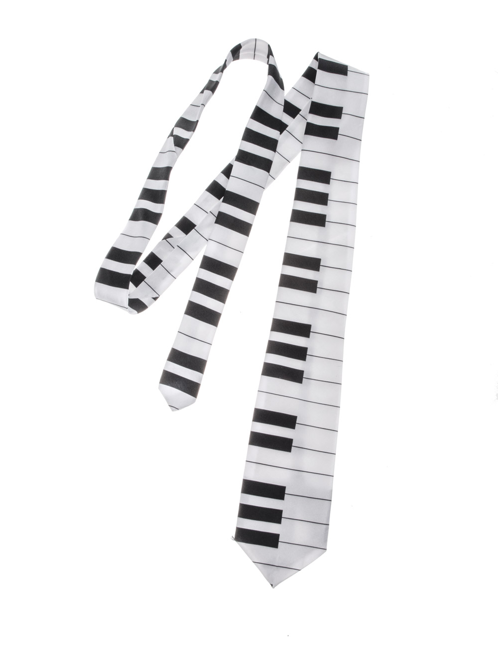 Krawatte mit Klaviertasten
