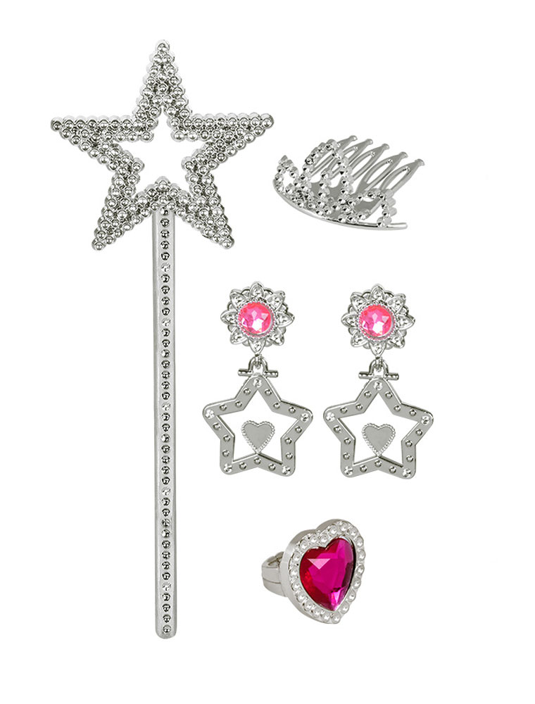Prinzessinnen Set silber 4-tlg.
