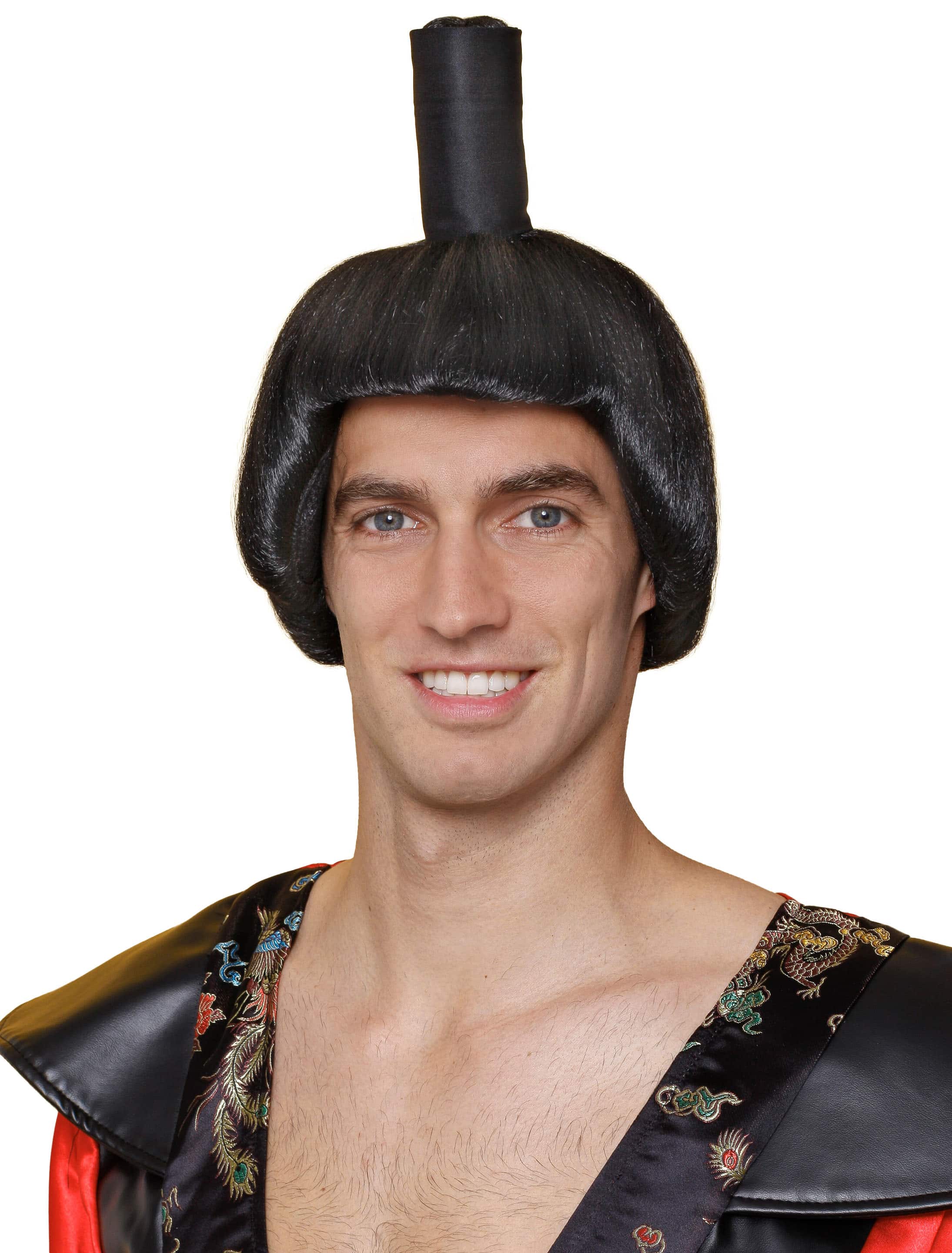 Perücke Sumo-Ringer schwarz Perücke Sumo-Ringer schwarz