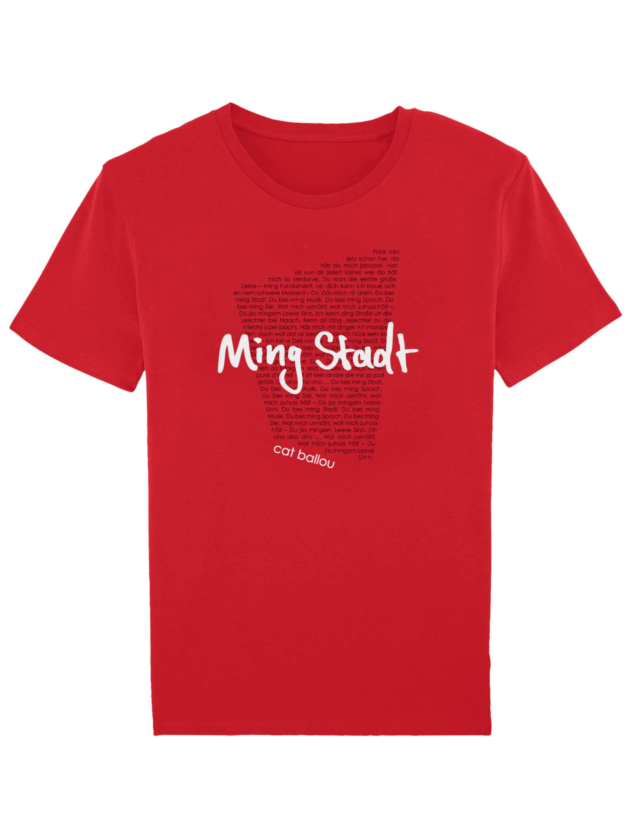 T-Shirt Cat Ballou Ming Stadt rot/weiß 3XL