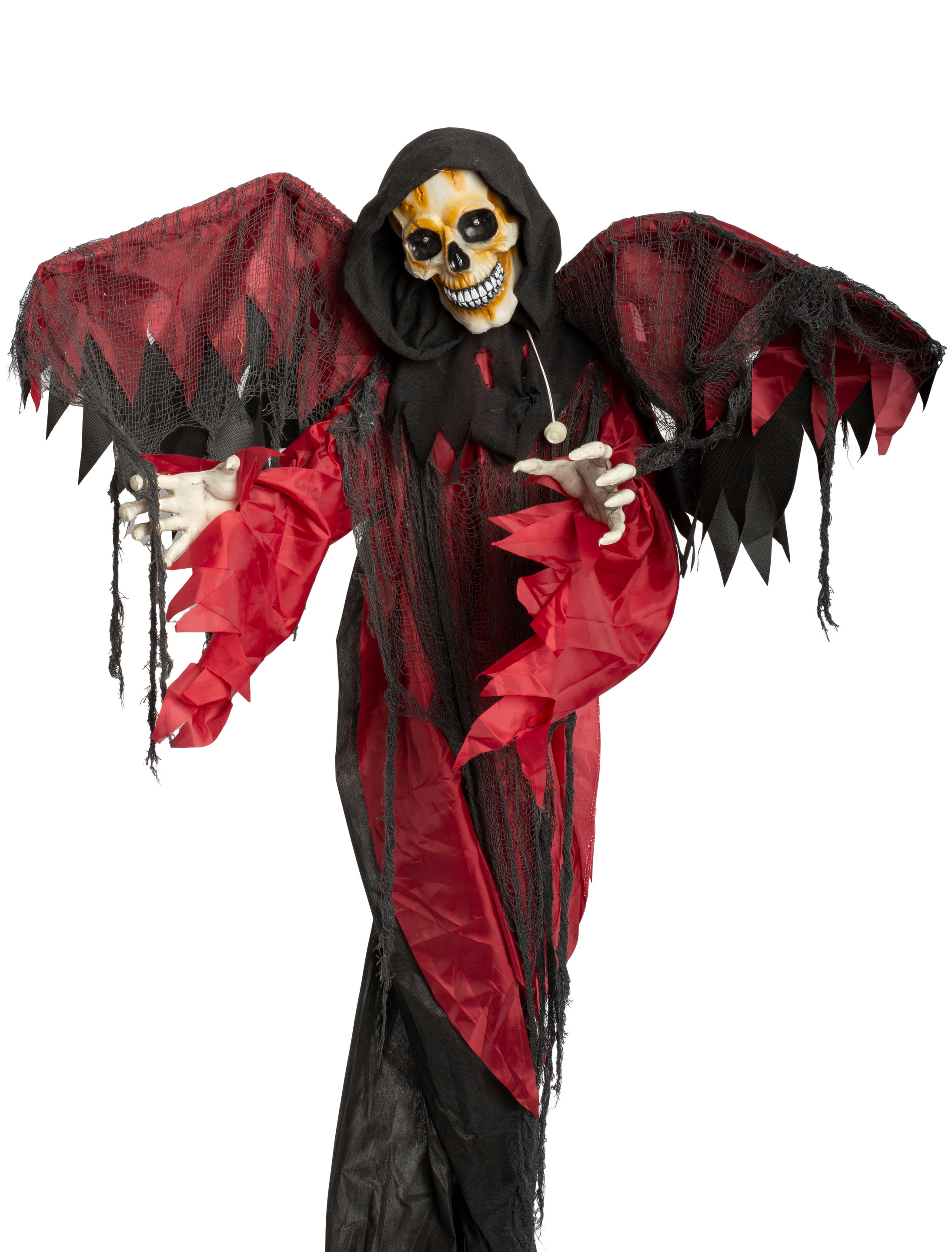 Sensenmann mit Flügeln schwarz/rot