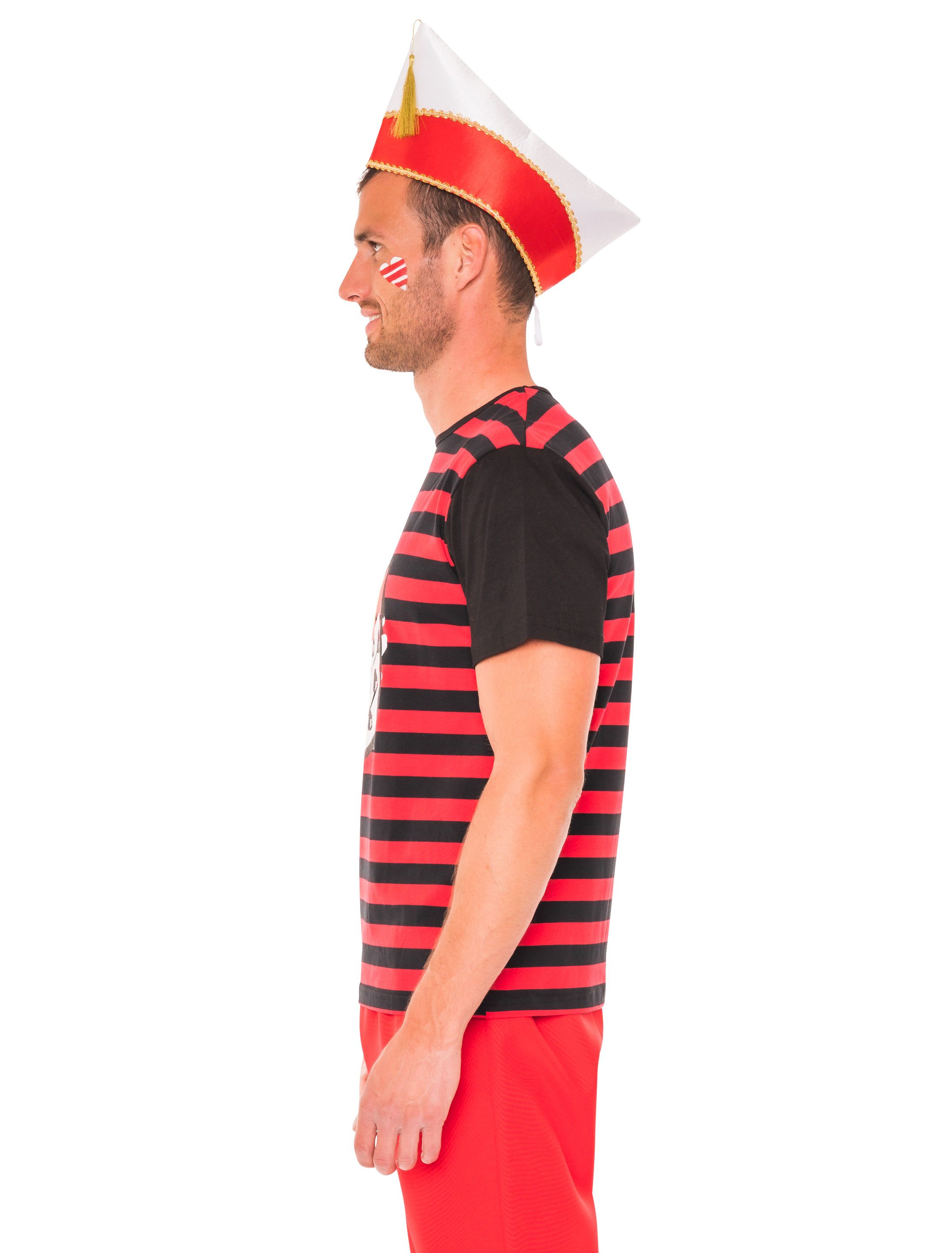 T-Shirt Köln Herren mit Wappen schwarz/rot M