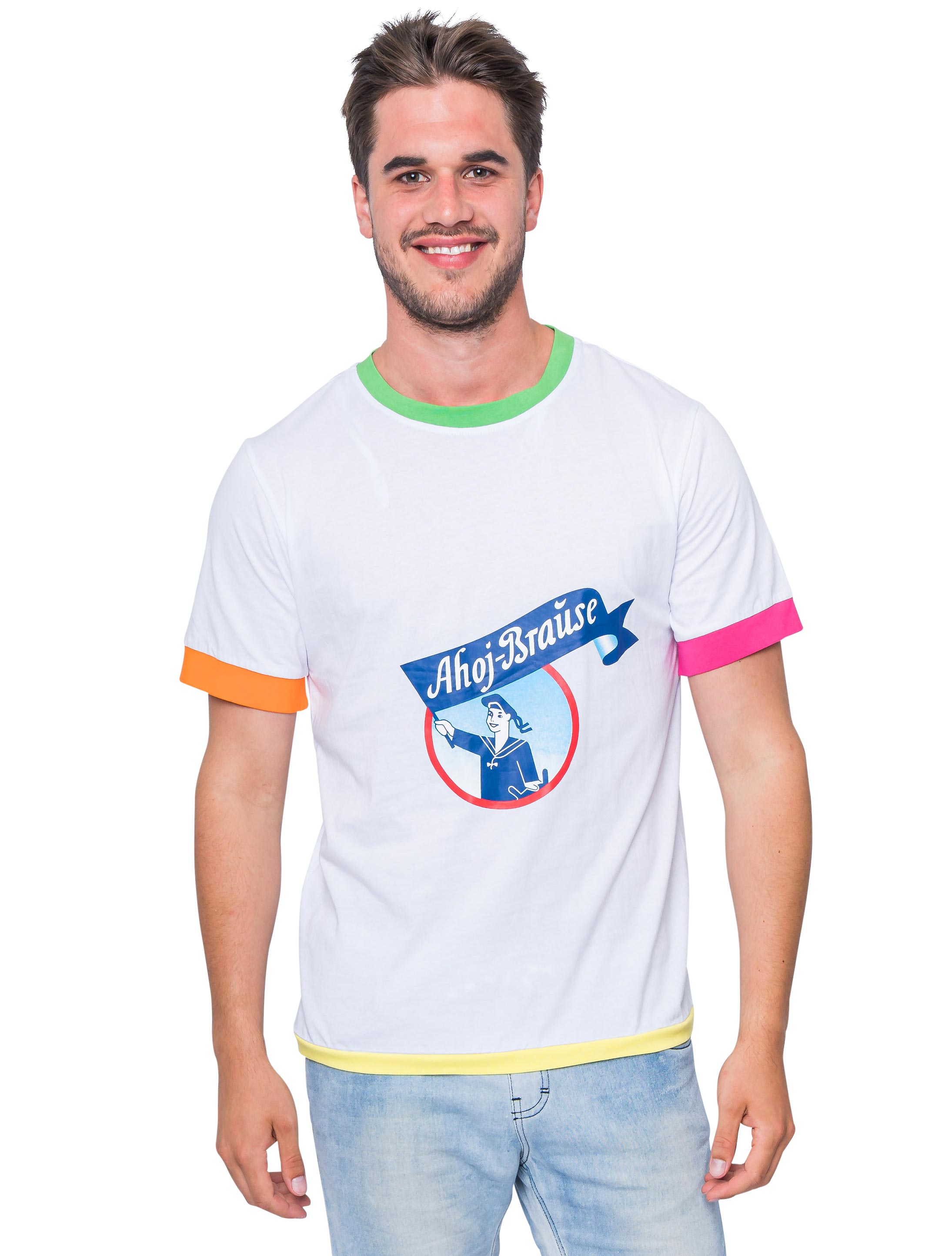 T-Shirt Ahoj-Brause Herren weiß S