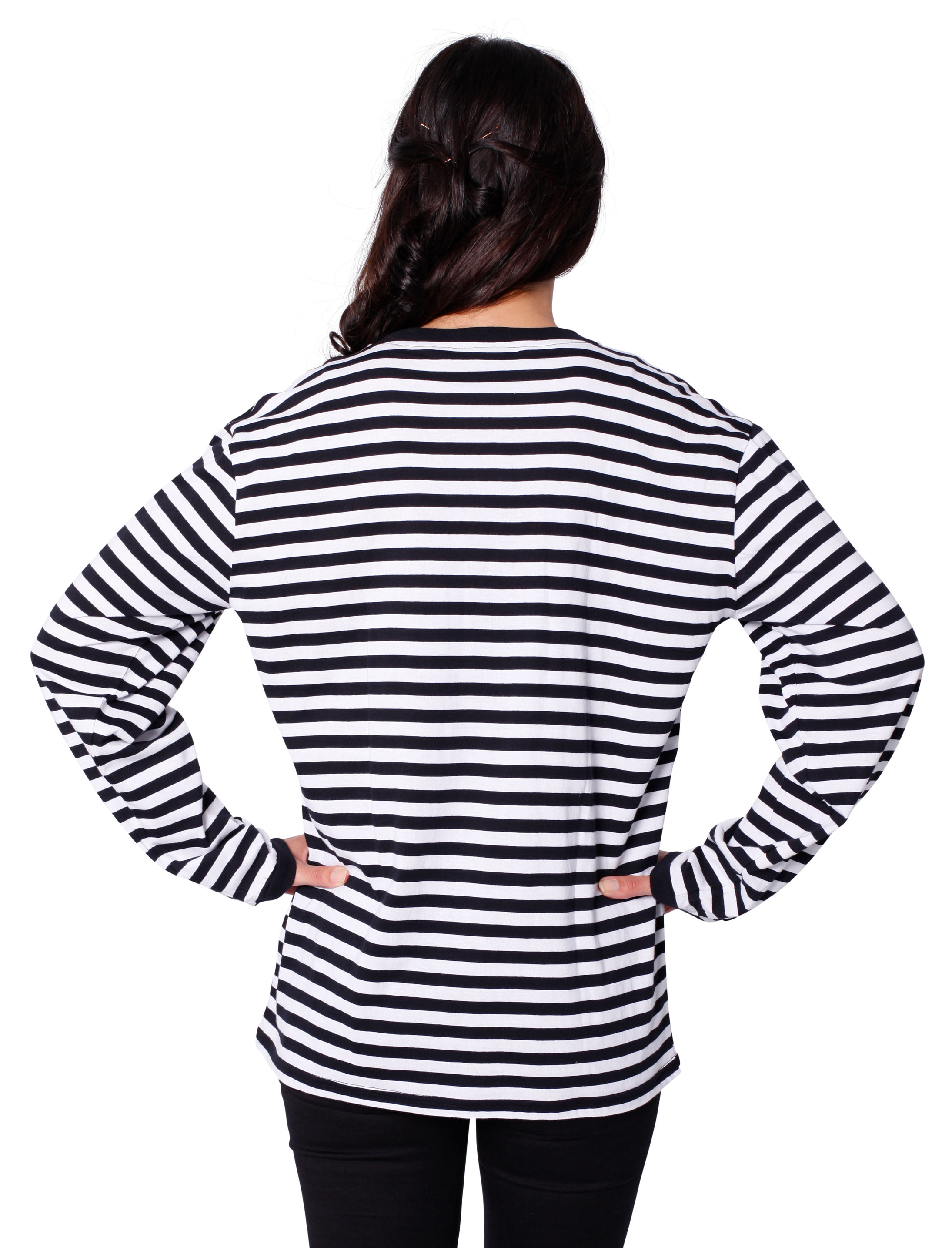 Ringelpulli langarm schwarz/weiß 3XL Ringelpulli langarm schwarz/weiß 3XL