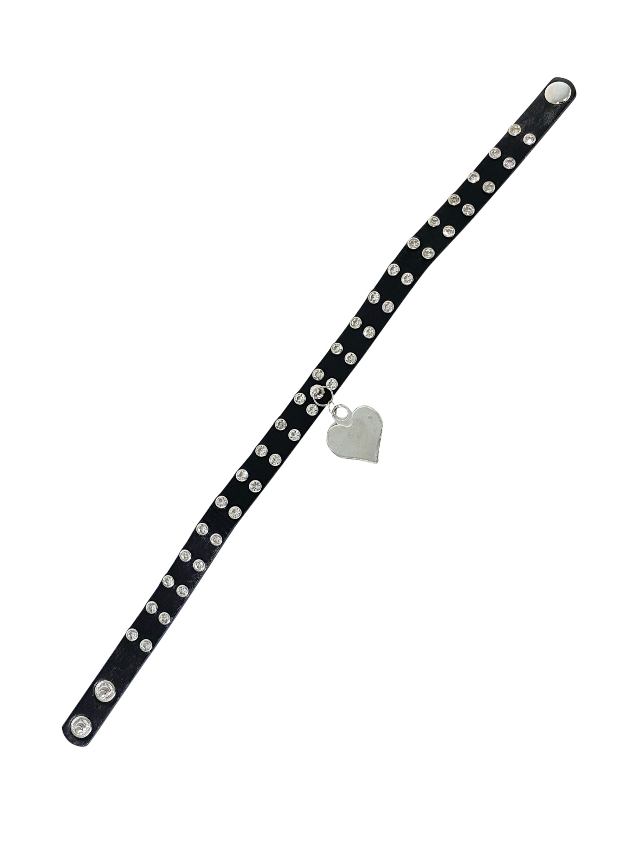 Halsband mit Nieten und Herz Halsband mit Nieten und Herz