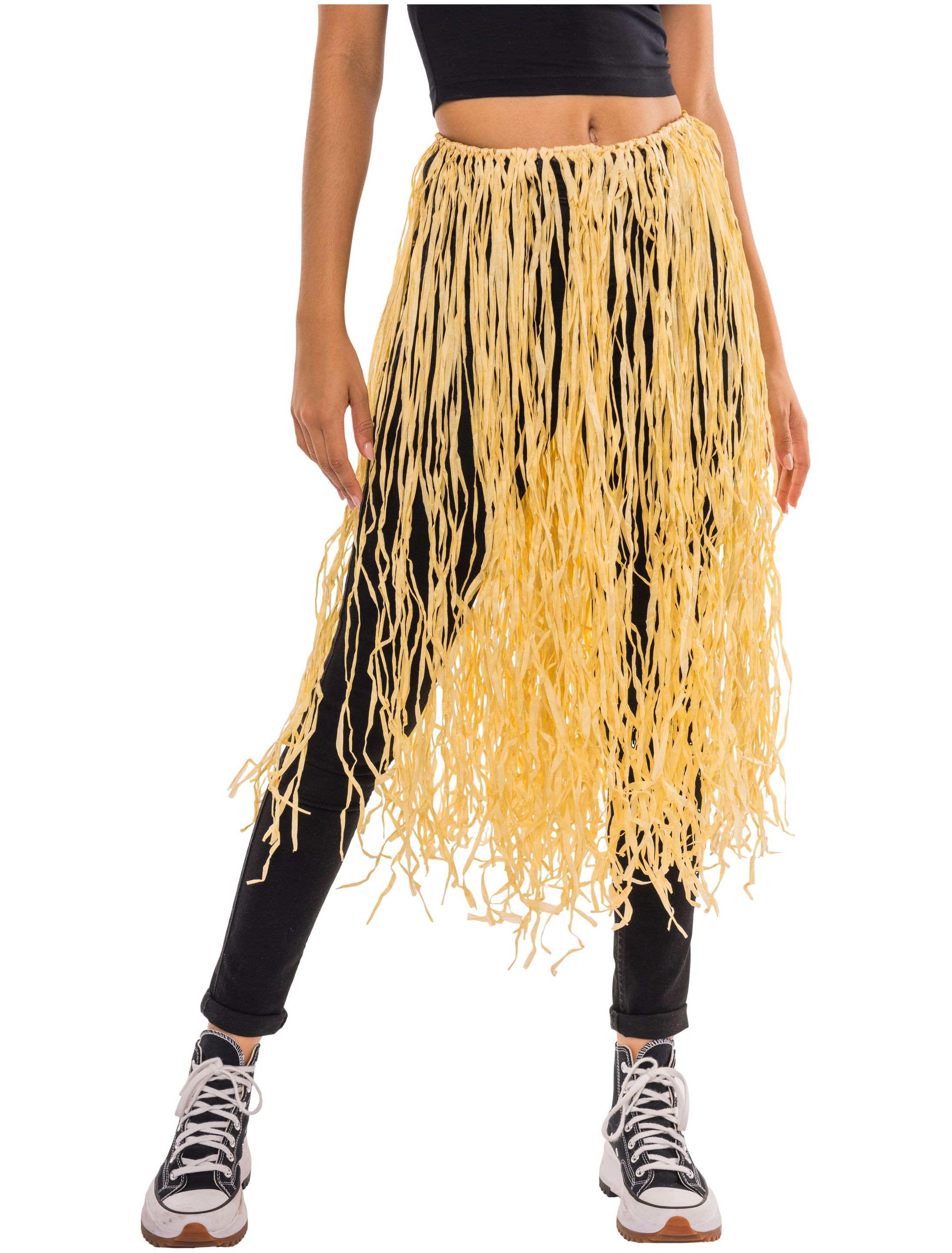 Party-Discount Bastrock Natur – Ca. 90 Cm Lang, Aus 75% Polypropylen & 25% Polyester