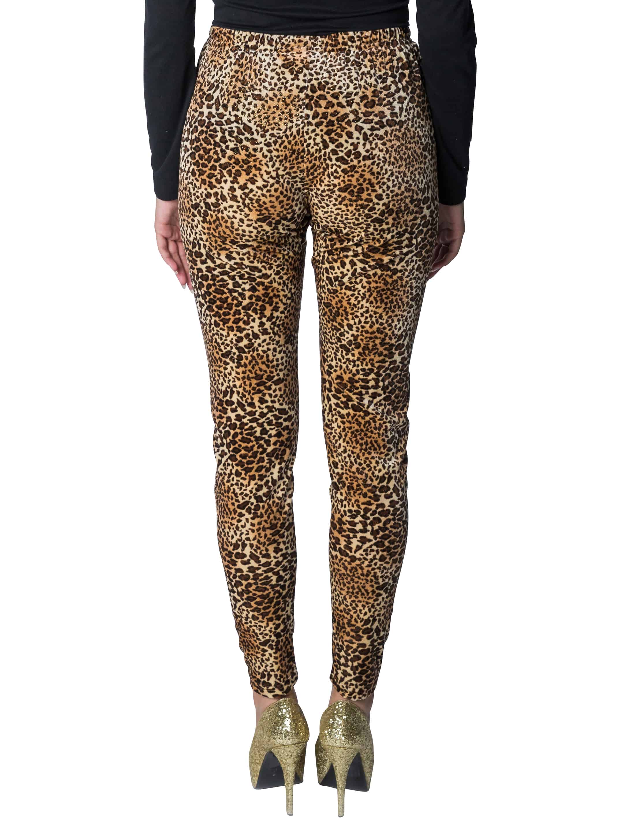 Leggings Leopard schwarz/braun S/M
