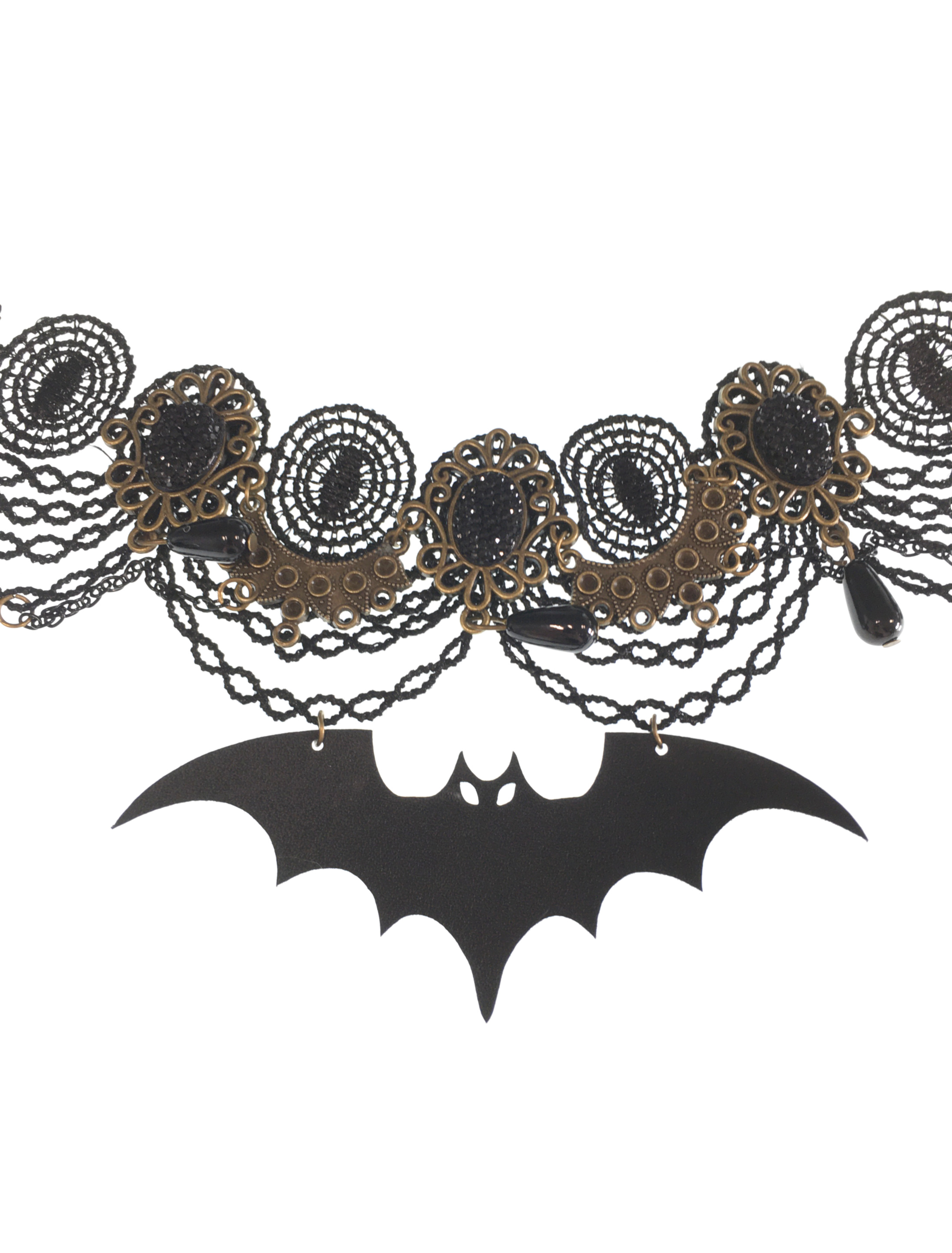Halsband Fledermaus schwarz