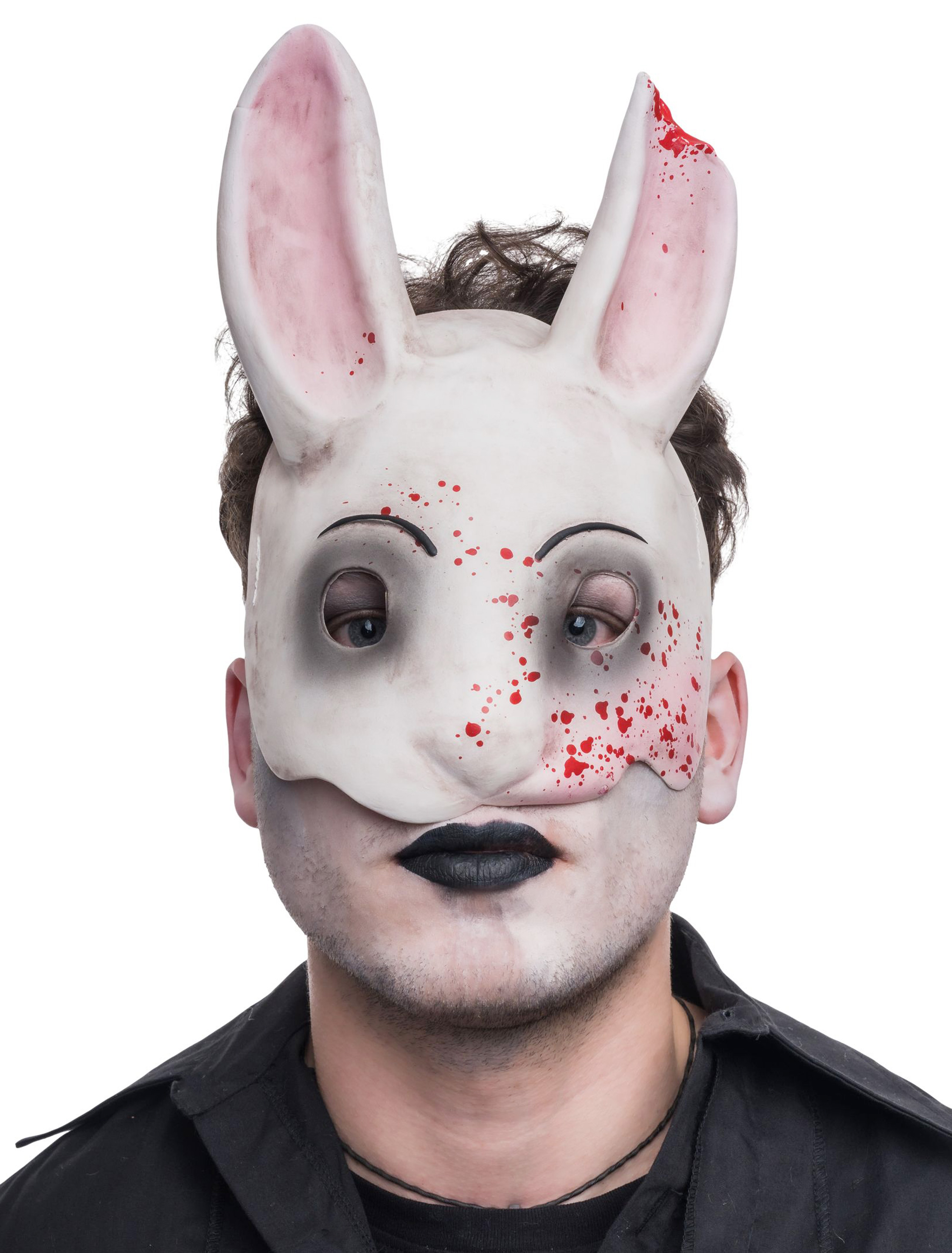 Latexmaske Hase blutig Latexmaske Hase blutig