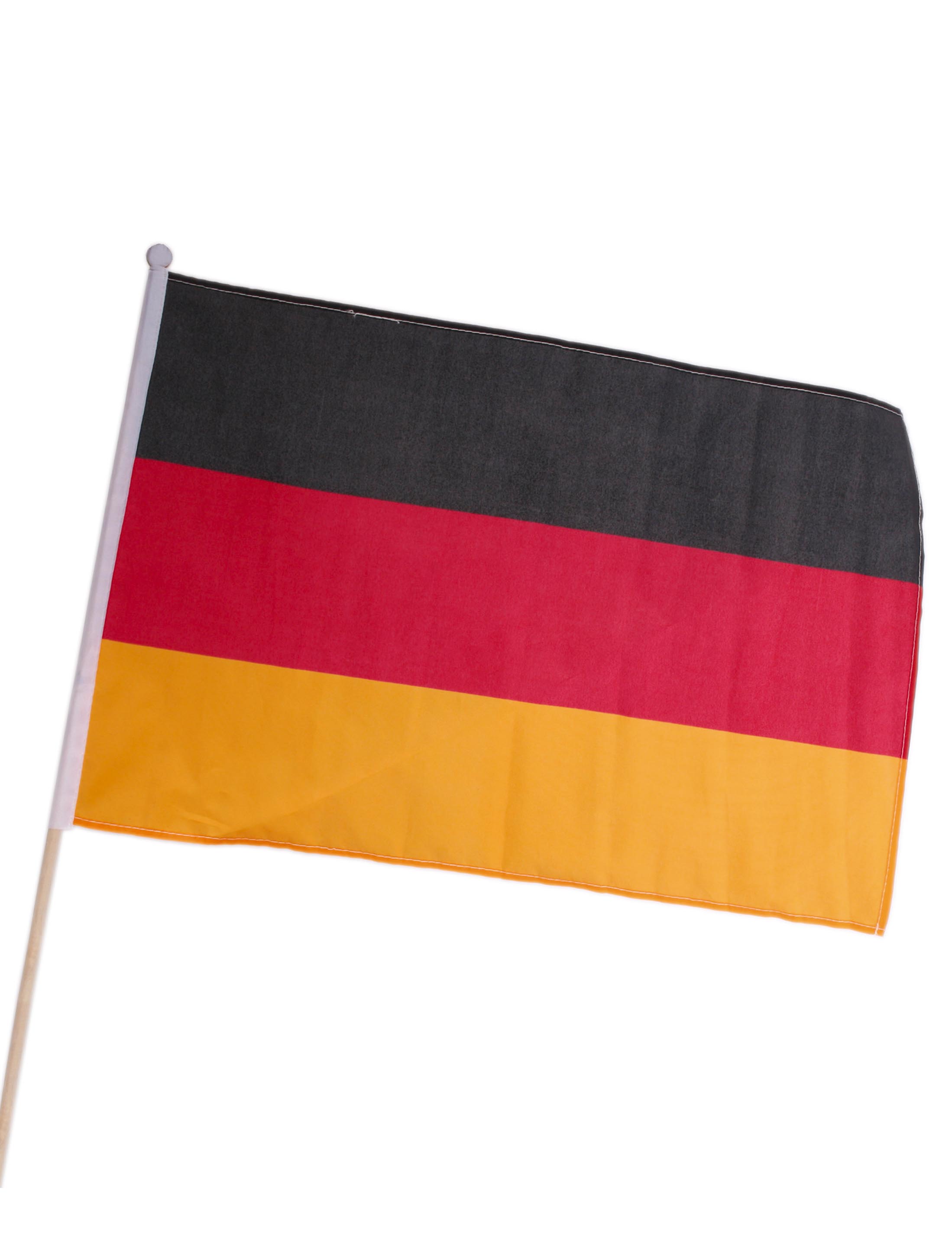 Deutschlandflagge mit Fußball, 7,4 x 4,6 cm