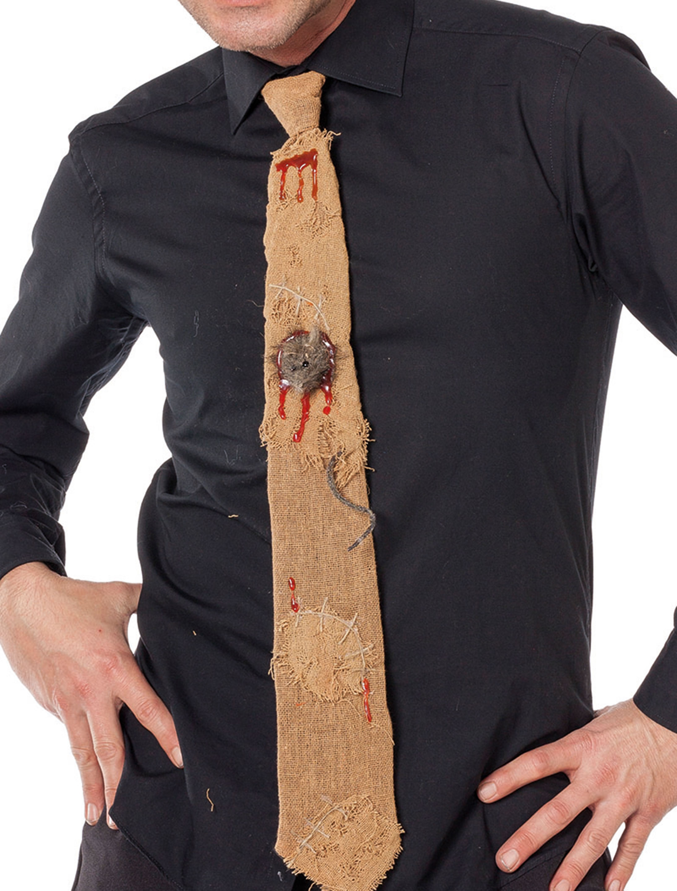 Krawatte Ratte braun
