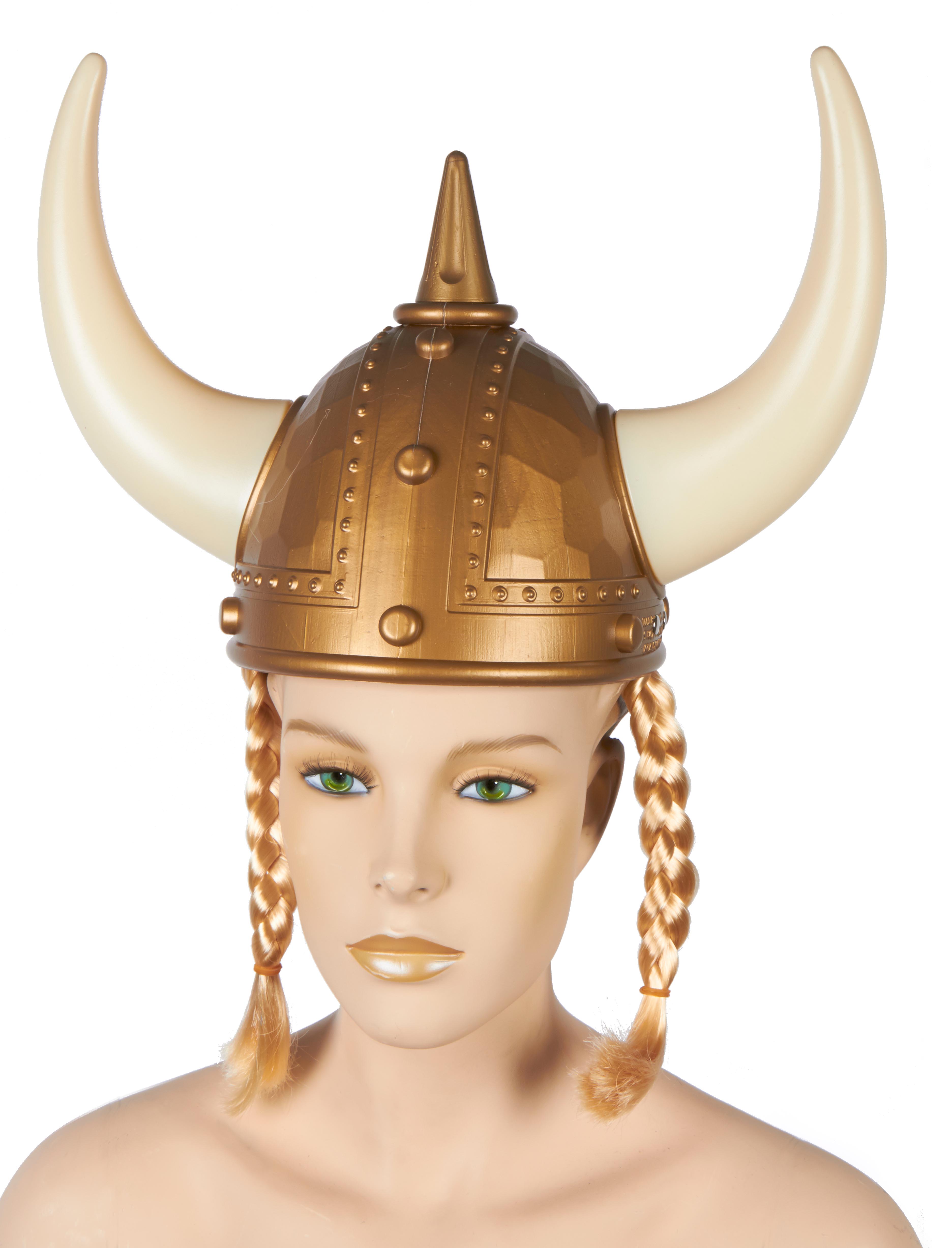 Wikingerhelm mit Zöpfen
