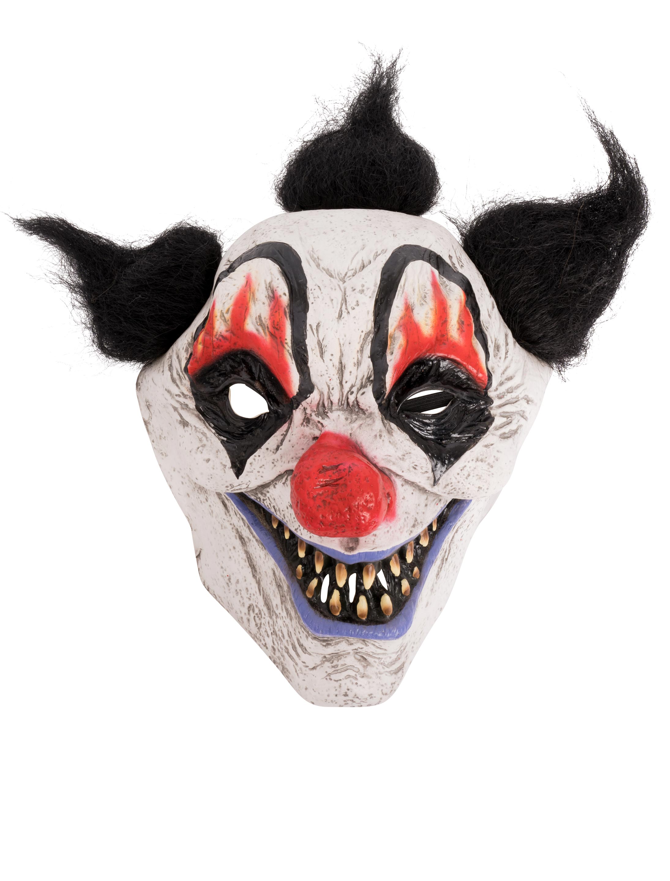 Latexmaske Horror Clown weiß