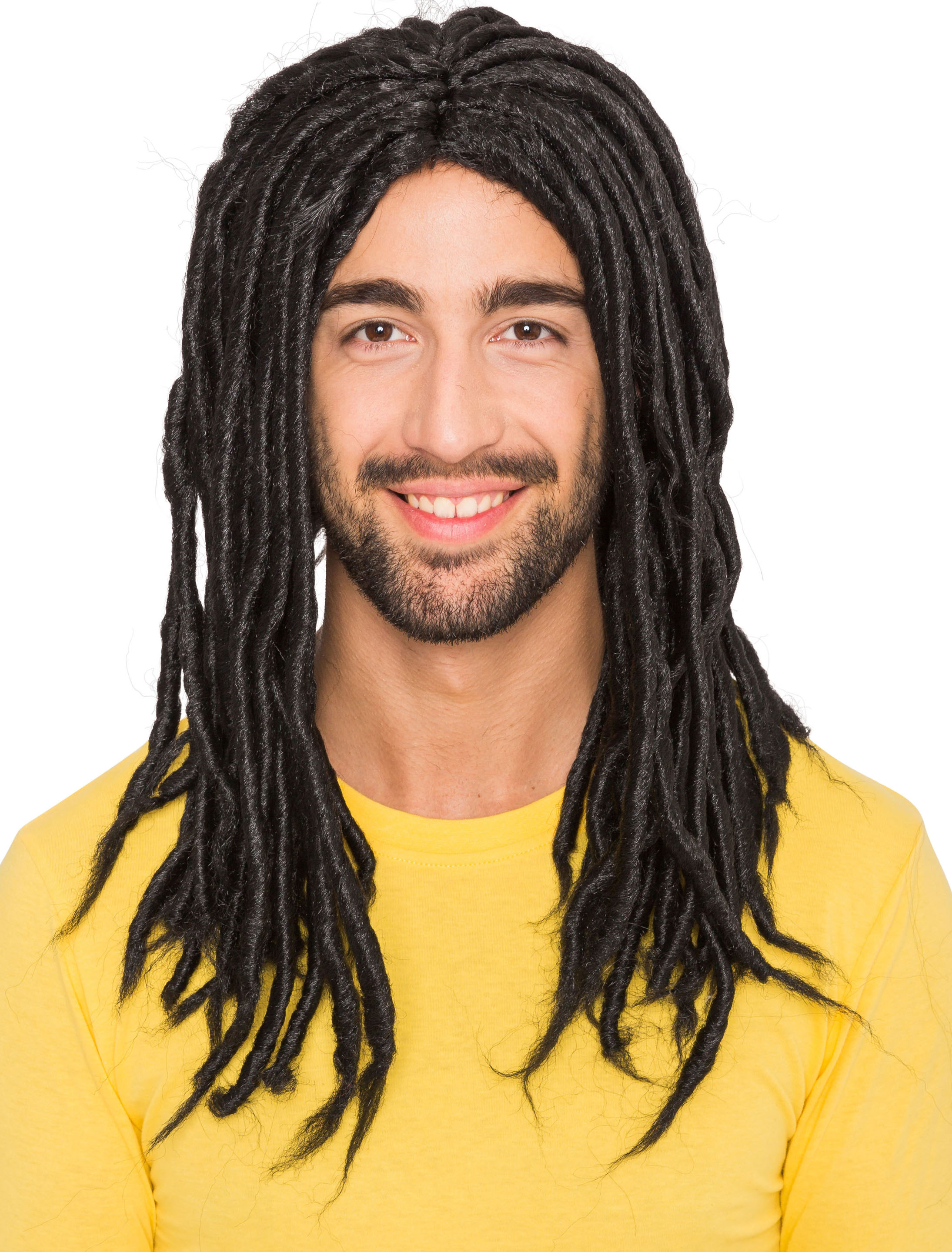 Perücke Reggae schwarz