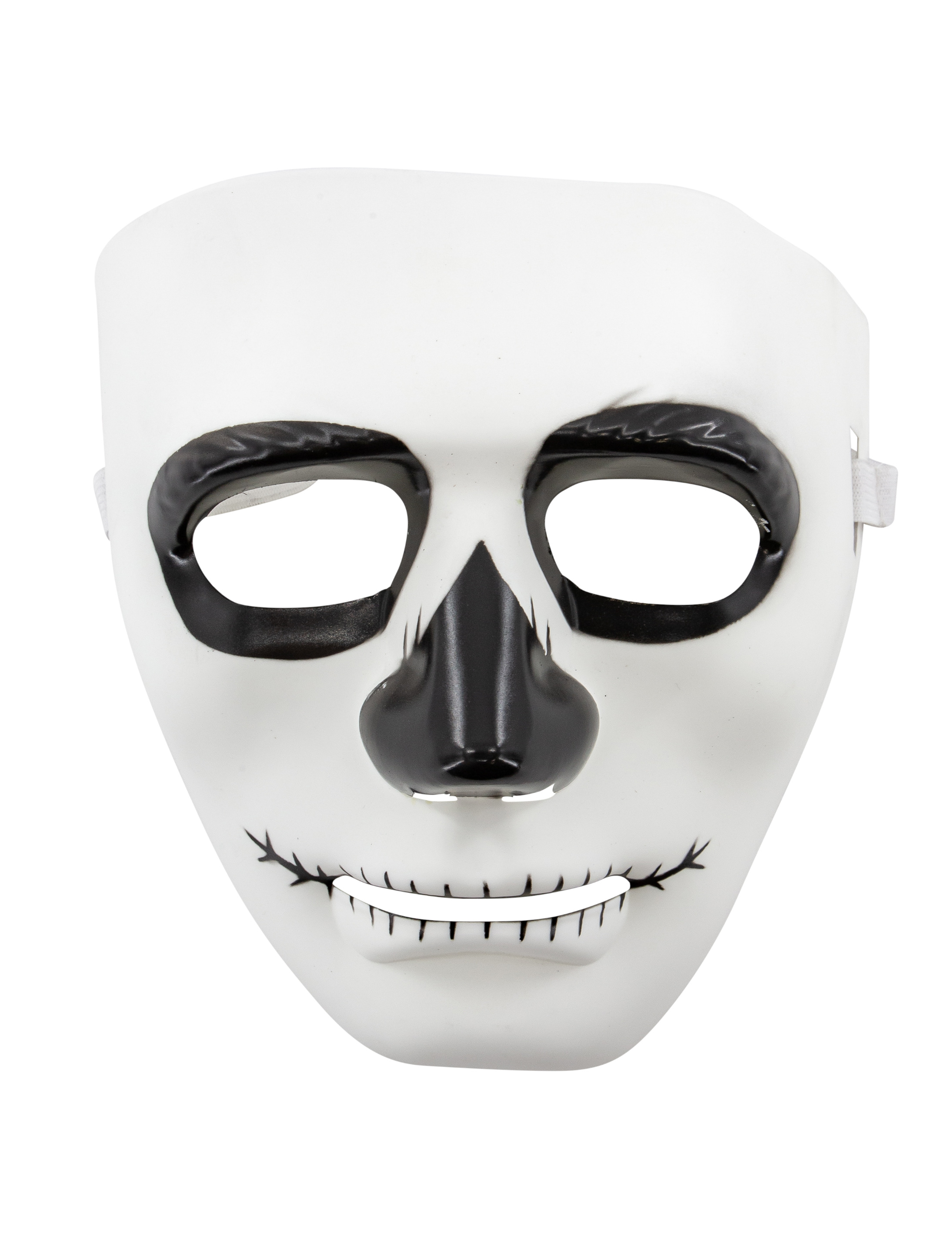 Maske Tag der Toten weiß
