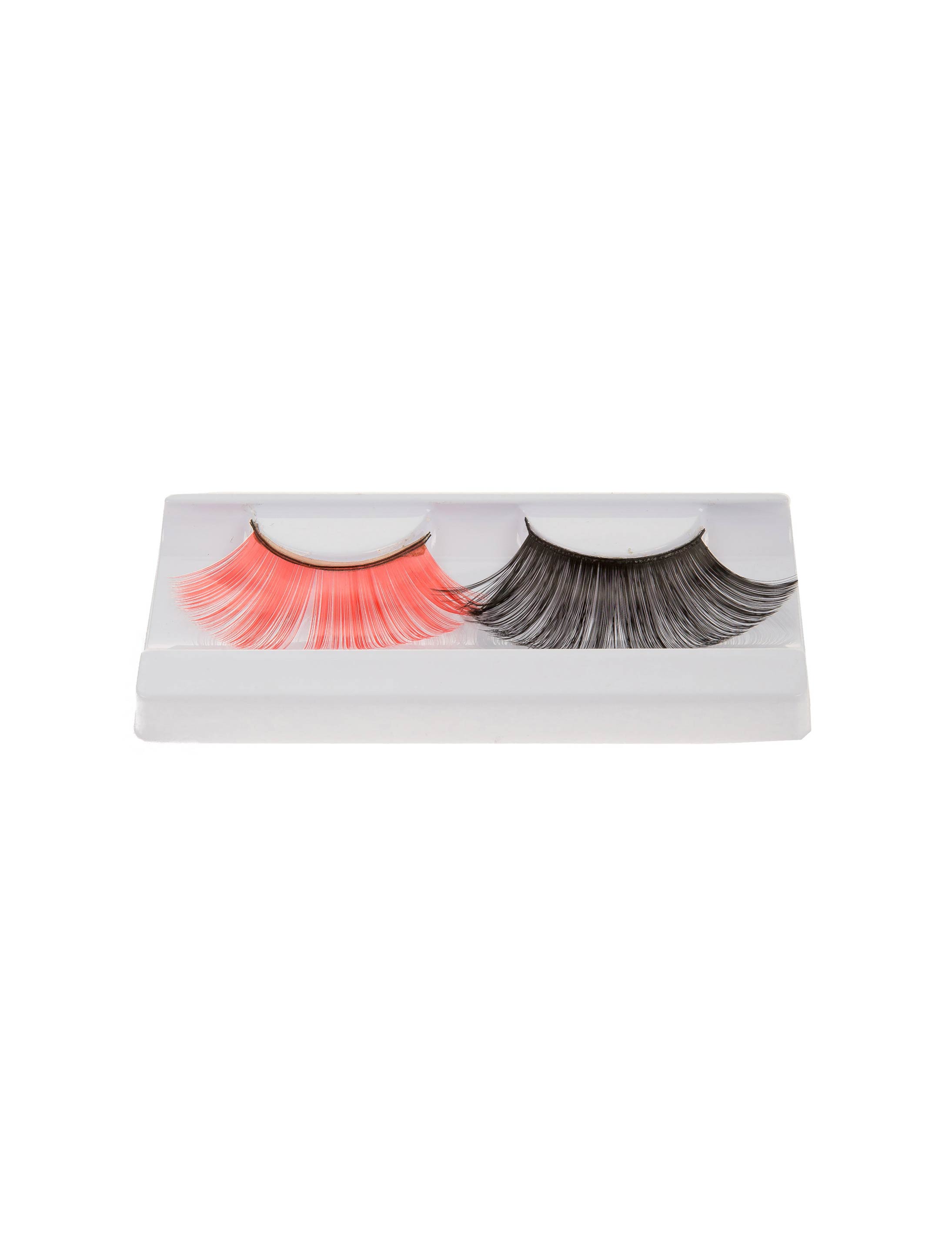 Wimpern rot und schwarz Wimpern rot und schwarz