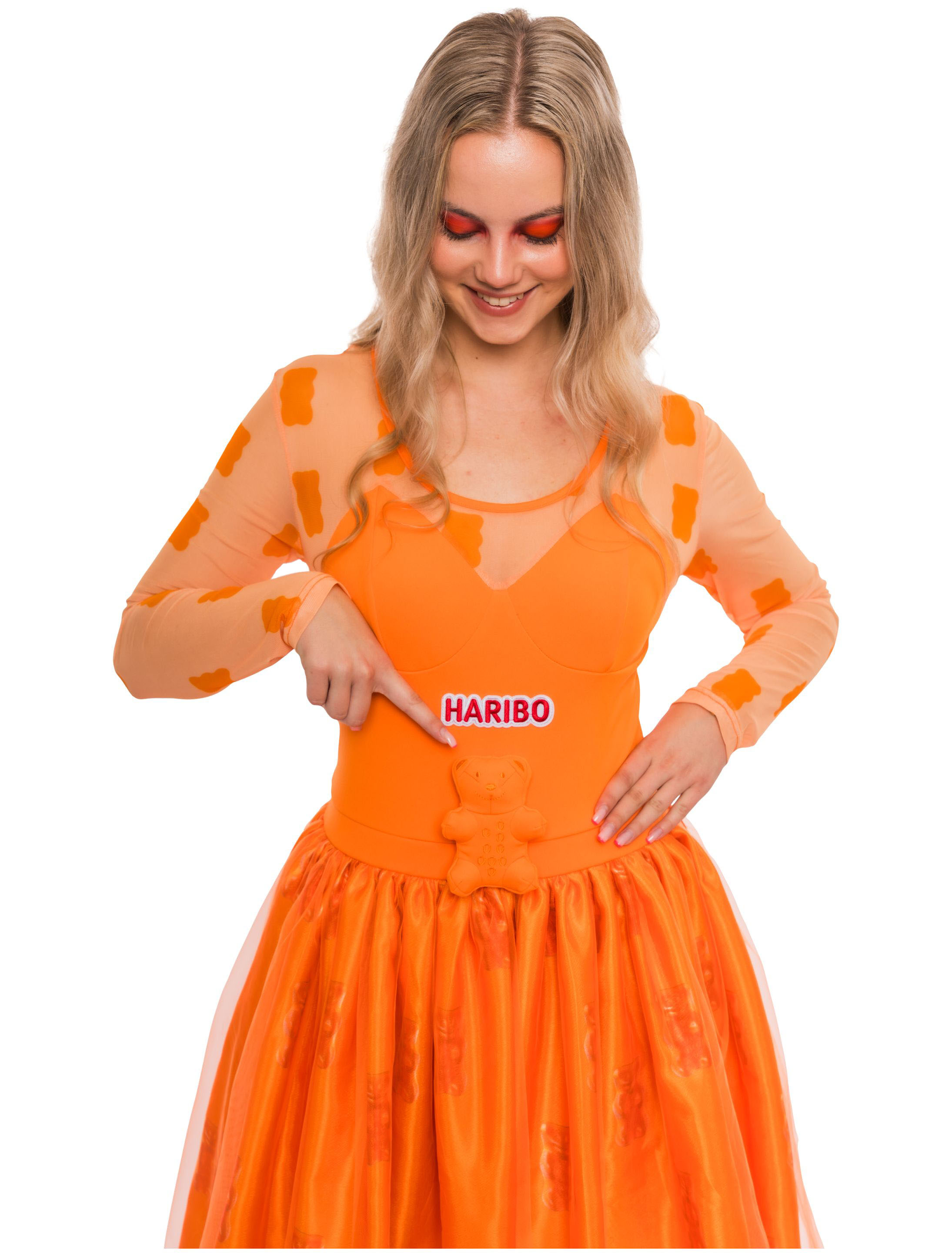 Kleid HARIBO Goldbären Damen orange 2XL Kleid HARIBO Goldbären Damen orange 2XL