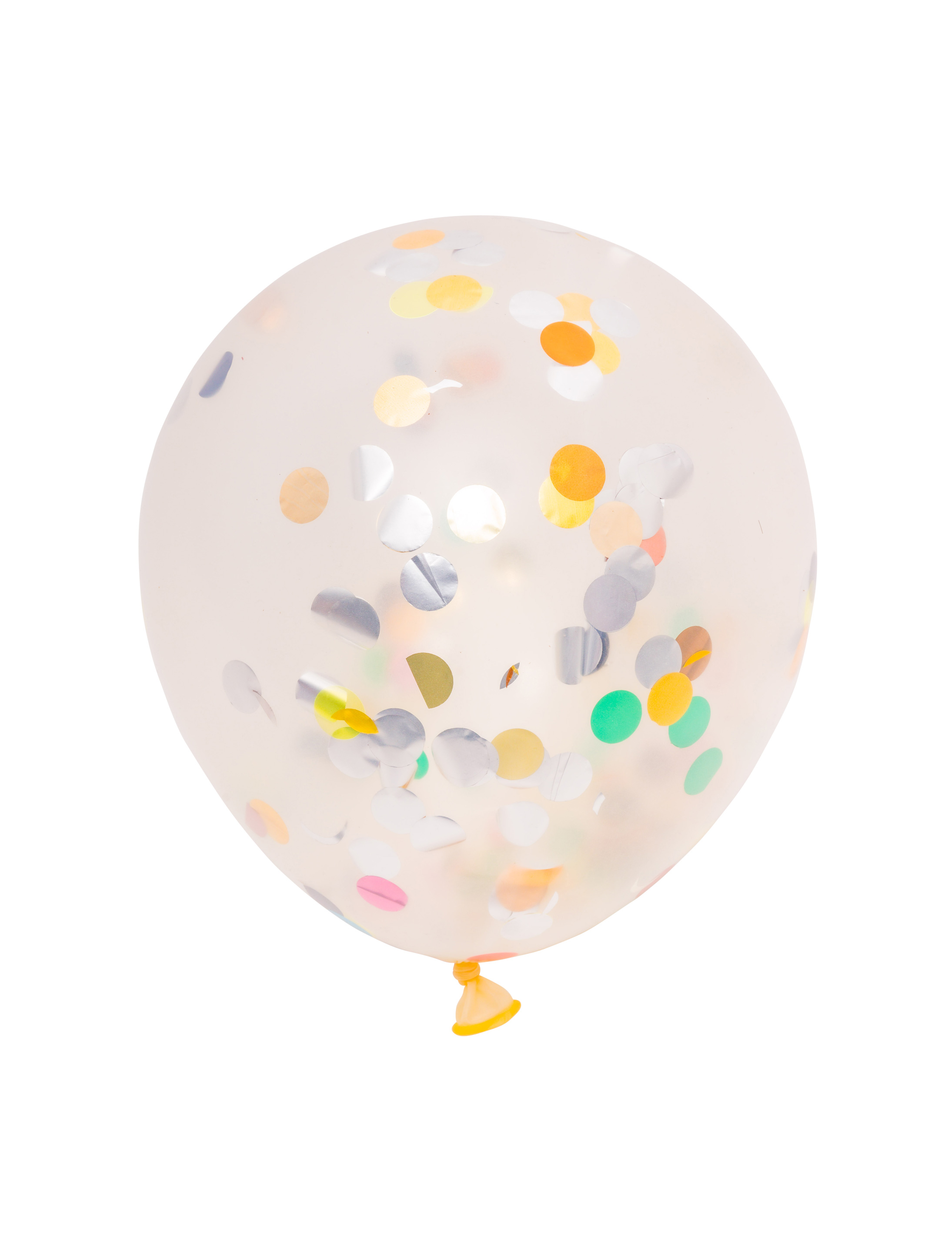 Ballon gefüllt mit buntem Konfetti
