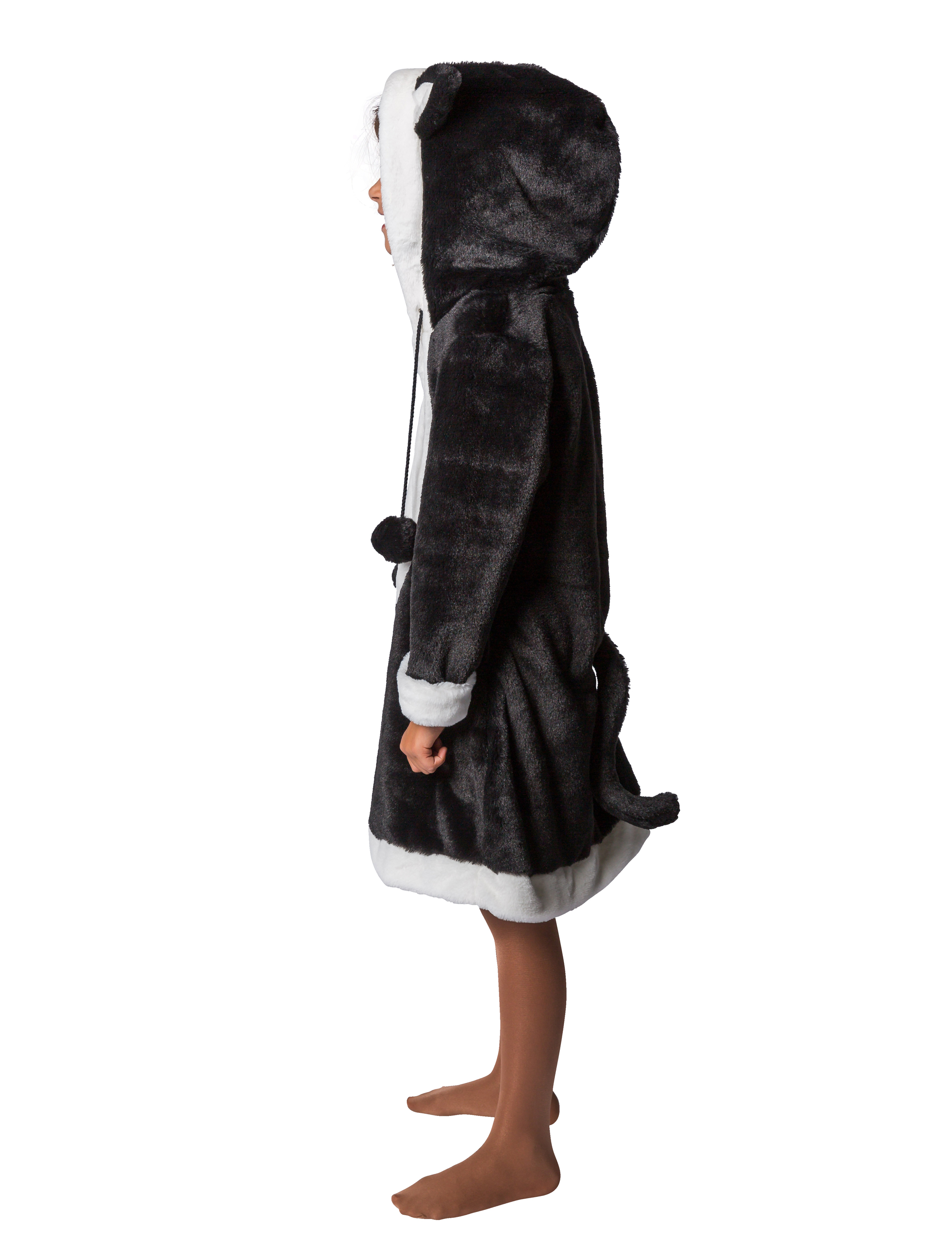 Kleid Katze Kinder Plüsch schwarz 104 Kleid Katze Kinder Plüsch schwarz 104