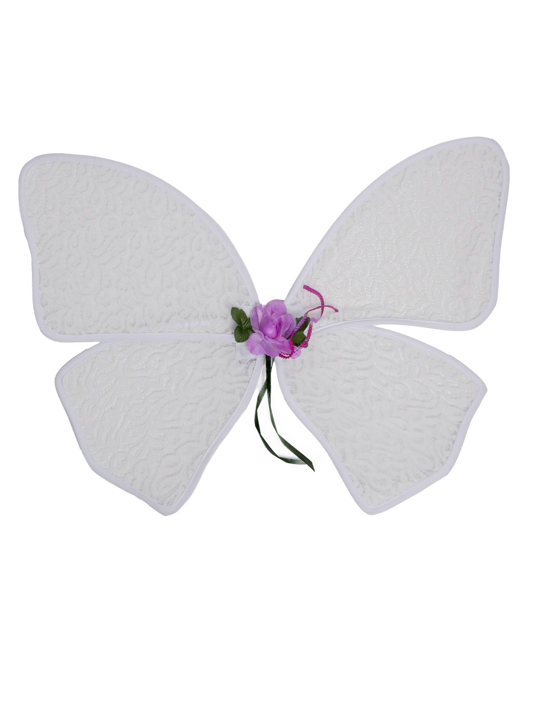 Feenflügel mit Blume weiß