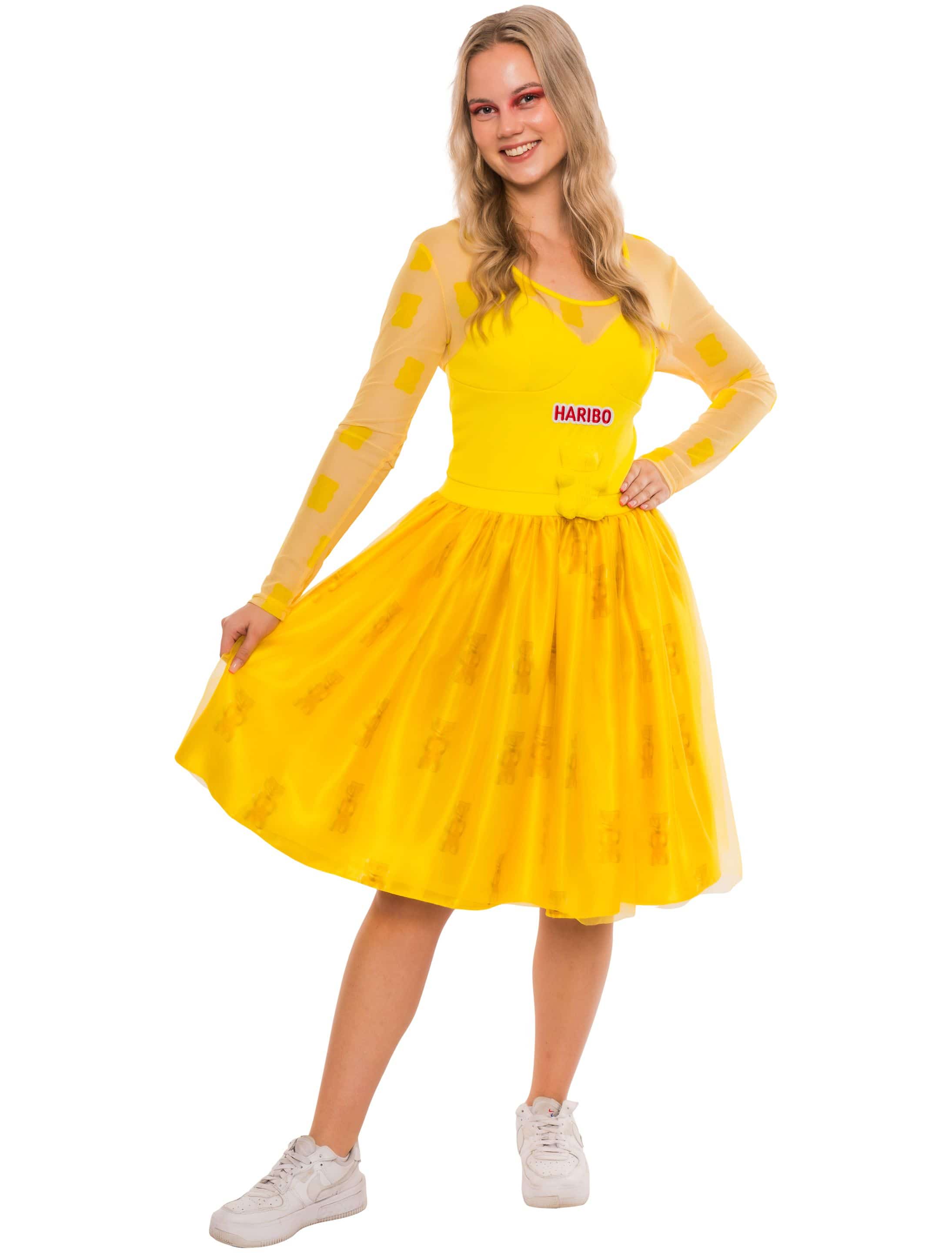 Kleid HARIBO Goldbären Damen gelb XS Kleid HARIBO Goldbären Damen gelb XS